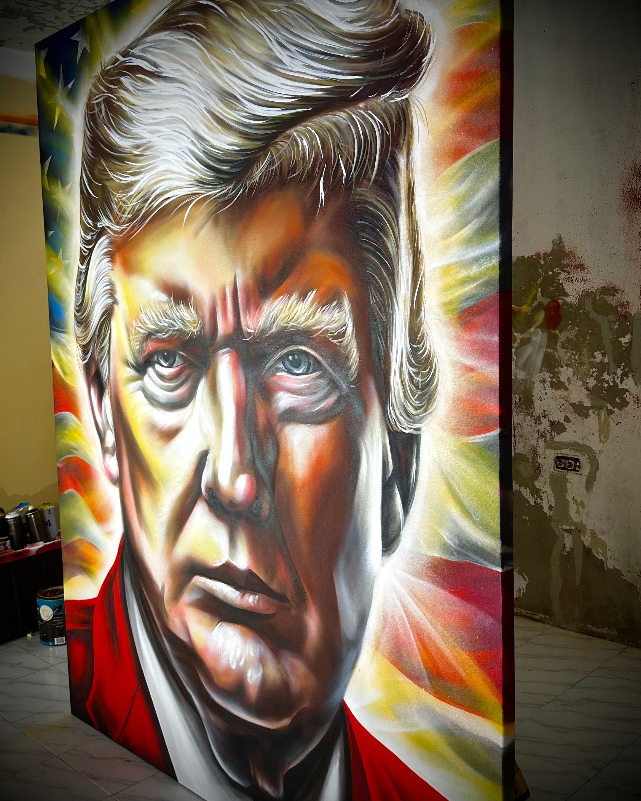 THE PRESIDENT OF THE WORLD (ORIGINAL PAINTING)
