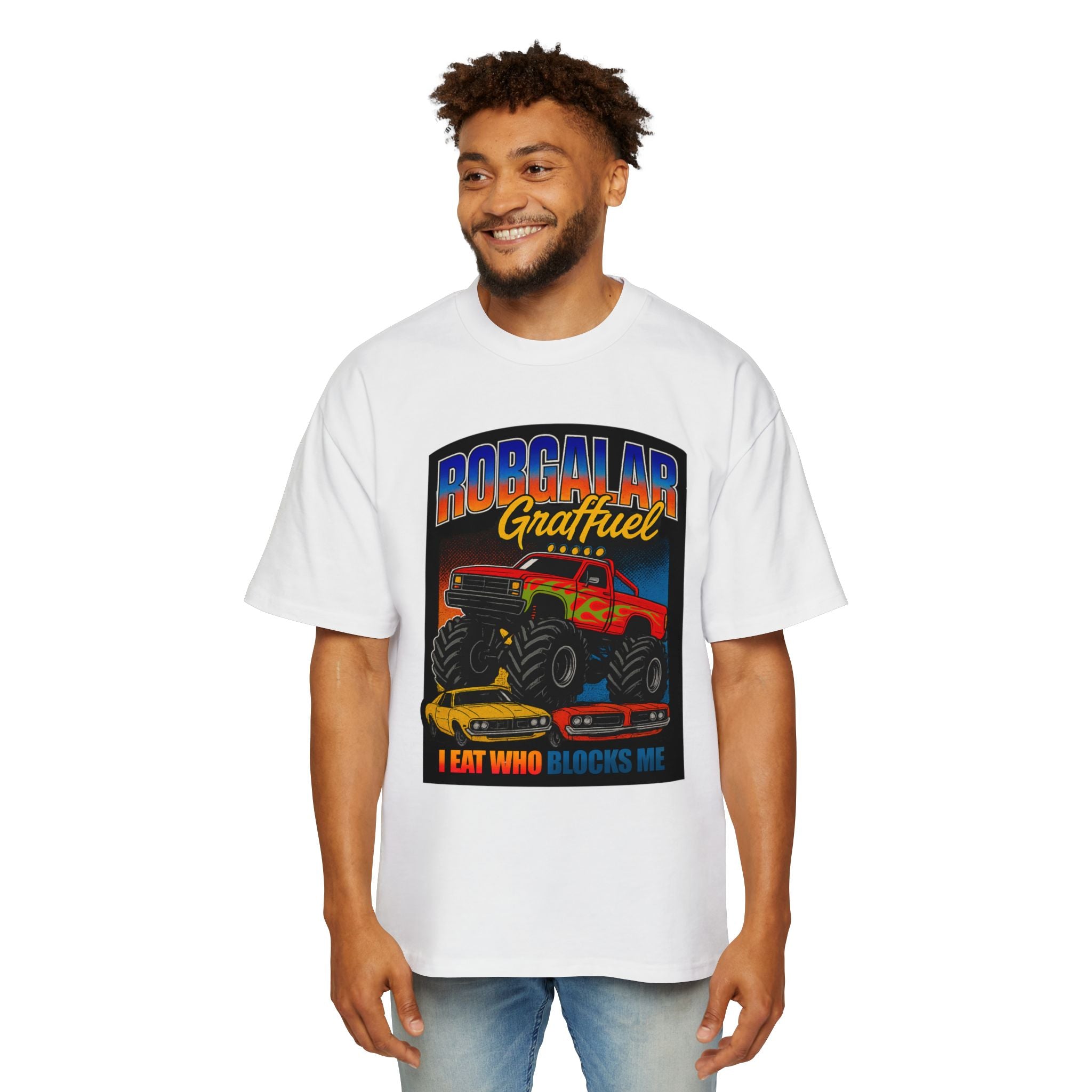 I EAT WHO BLOCKS ME Oversized Tee