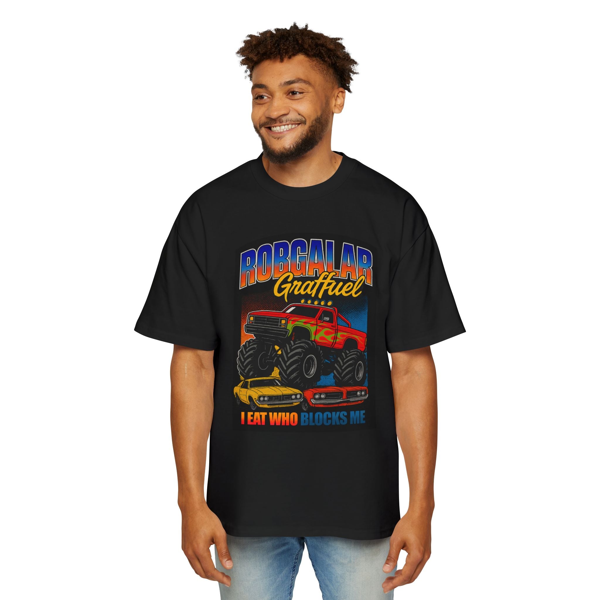I EAT WHO BLOCKS ME Oversized Tee
