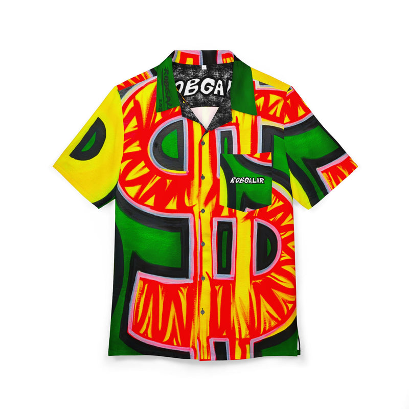 RICH VS POOR (Version 2) Button-Down Shirt