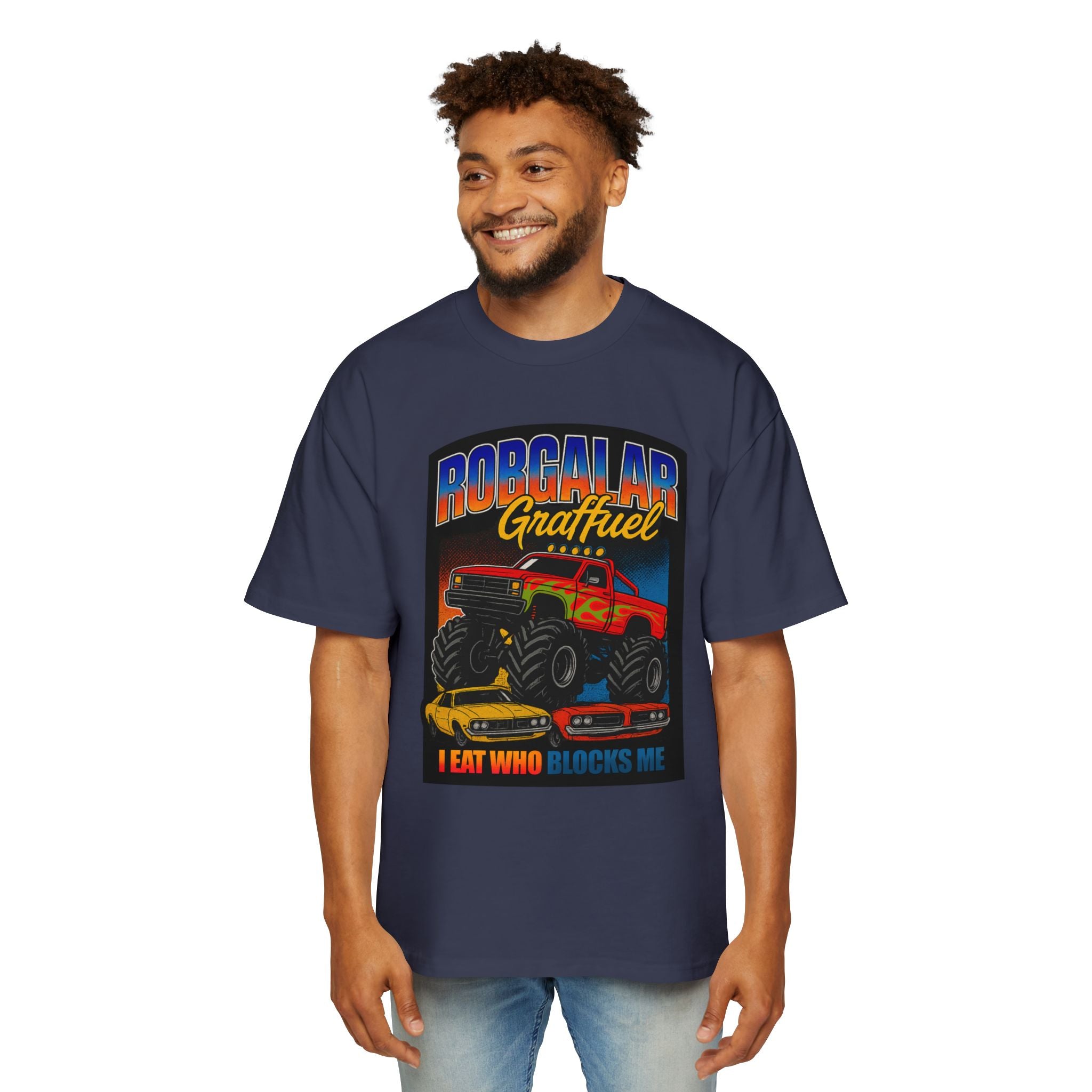 I EAT WHO BLOCKS ME Oversized Tee
