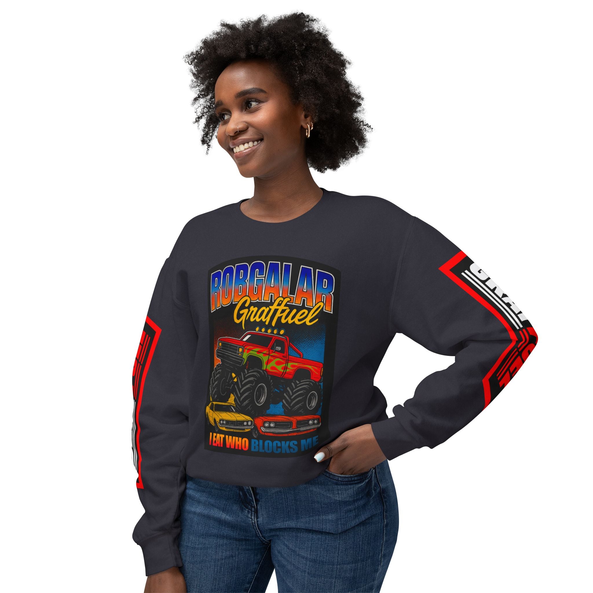I EAT WHO BLOCKS ME Creneck Sweatshirt