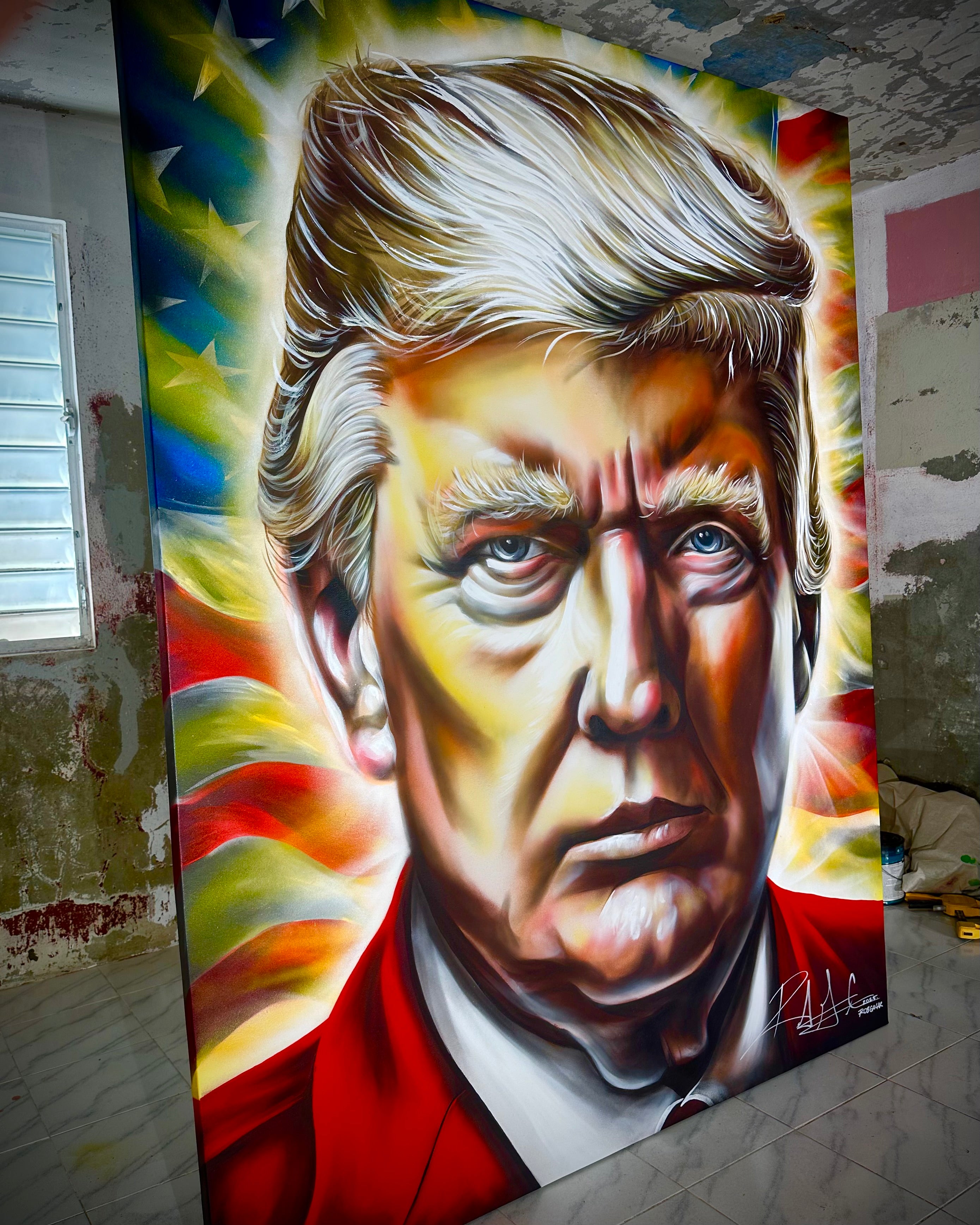THE PRESIDENT OF THE WORLD (ORIGINAL PAINTING)