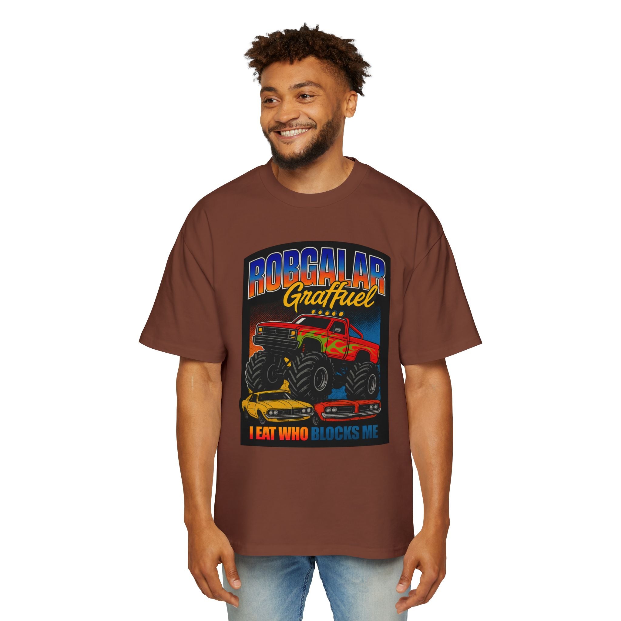 I EAT WHO BLOCKS ME Oversized Tee
