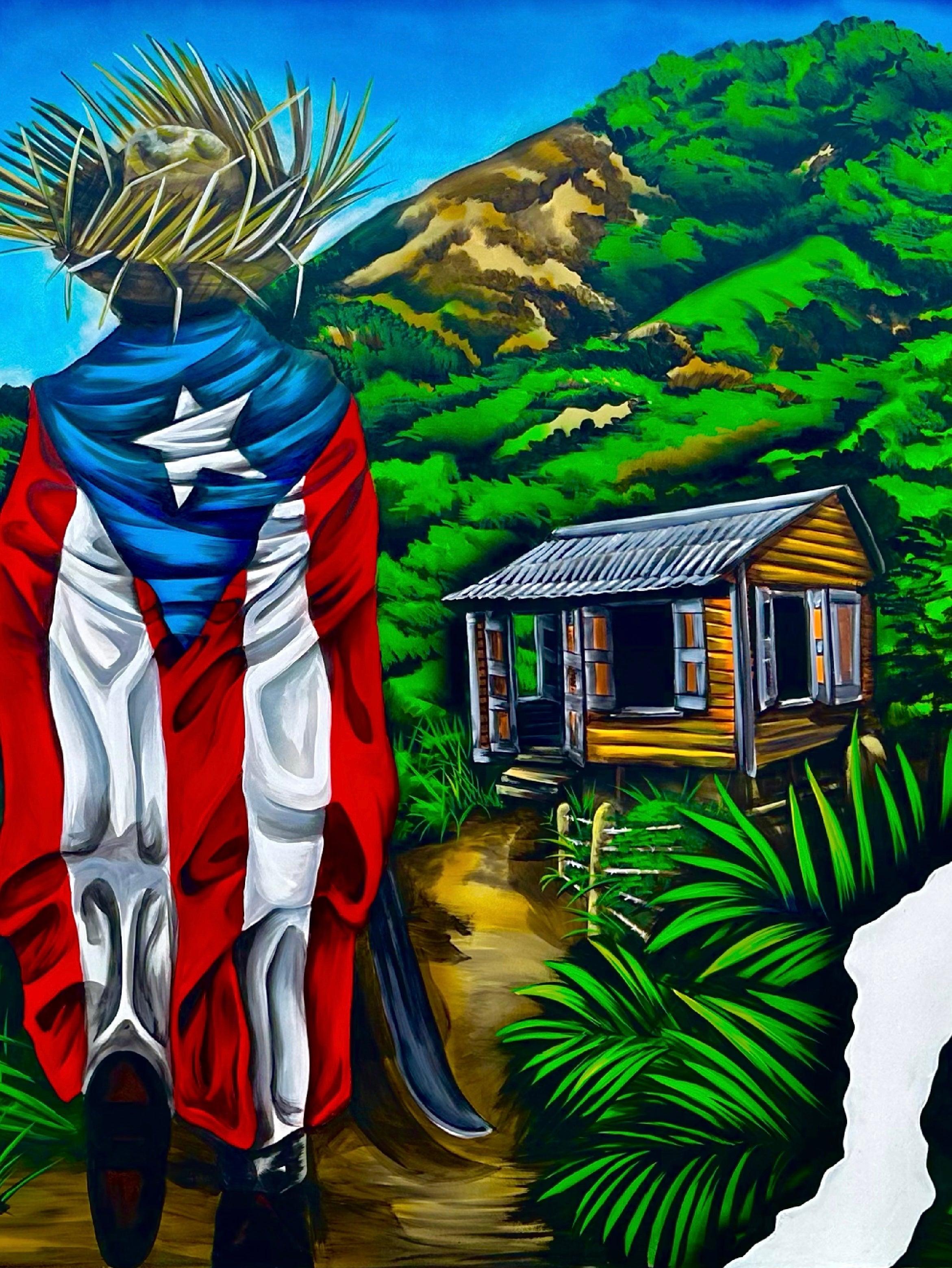 “Jíbarito en la Casita del Campo” (ART PRINT)