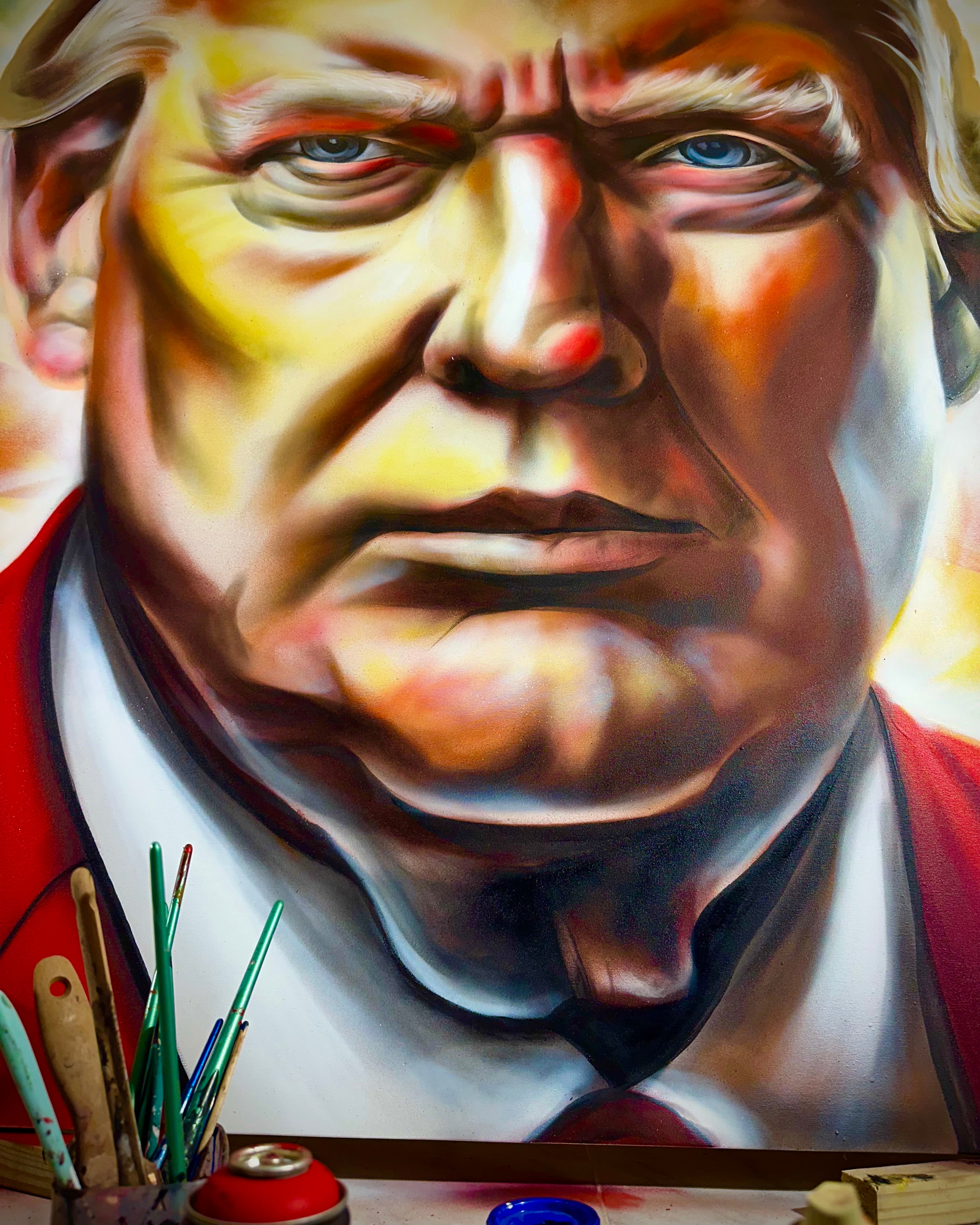 THE PRESIDENT OF THE WORLD (ORIGINAL PAINTING)