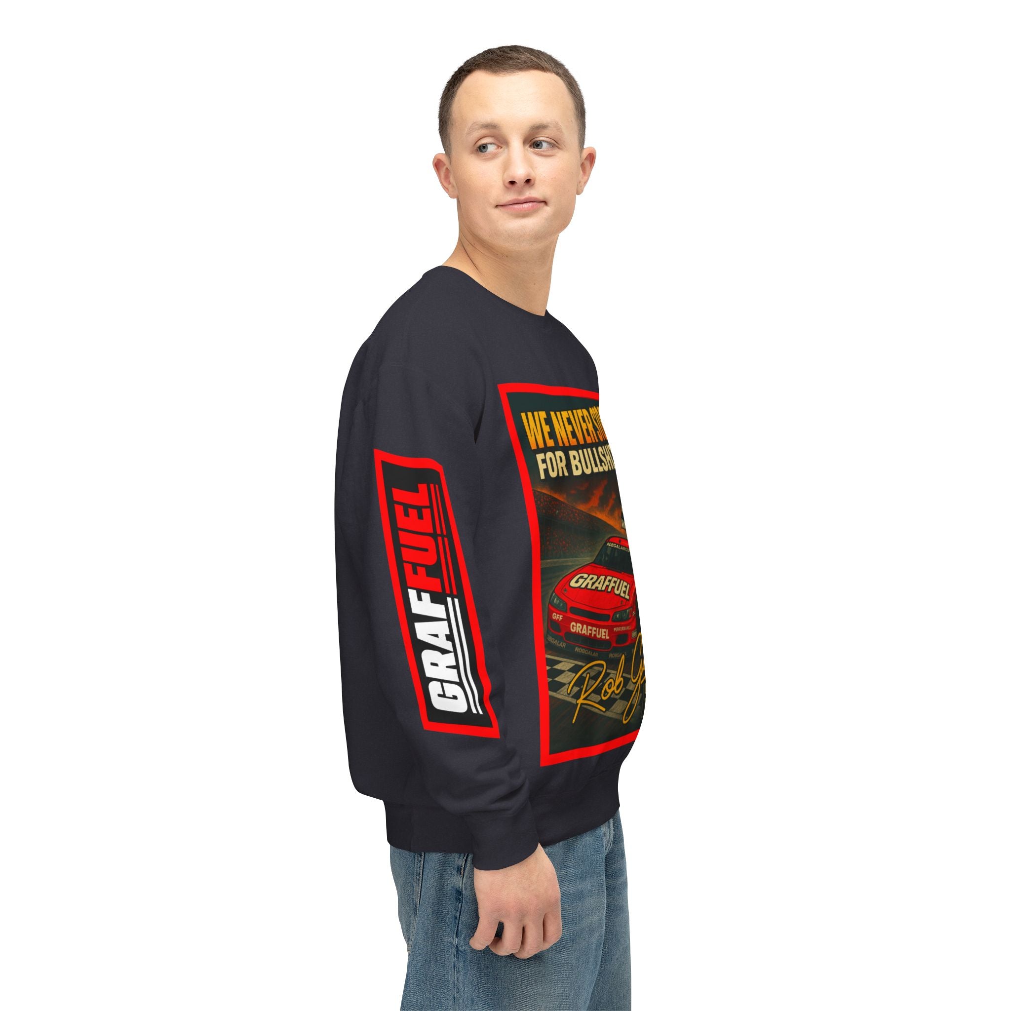 NEVER STOP! Crewneck Sweatshirt (Black)