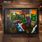 MARIANA Y NUESTRA HISTORIA - Completa tu orden en 3 PASOS / LLÉVATE una OBRA DE ARTE (Matte) en PRINT CANVAS, ENMARCADA. ARTE MUY LIMITADO creado por artista puertorriqueño. ¡LISTA Y PERFECTA para coleccionar!