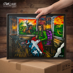 MARIANA Y NUESTRA HISTORIA - Completa tu orden en 3 PASOS / LLÉVATE una OBRA DE ARTE (Matte) en PRINT CANVAS, ENMARCADA. ARTE MUY LIMITADO creado por artista puertorriqueño. ¡LISTA Y PERFECTA para coleccionar!