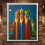 ¡REYES EN EL MORRO! - Completa tu orden en 3 PASOS / LLÉVATE una OBRA DE ARTE (Matte) en PRINT CANVAS, ENMARCADA, ÚNICA, con un ARTE MUY LIMITADO creado por un artista puertorriqueño.