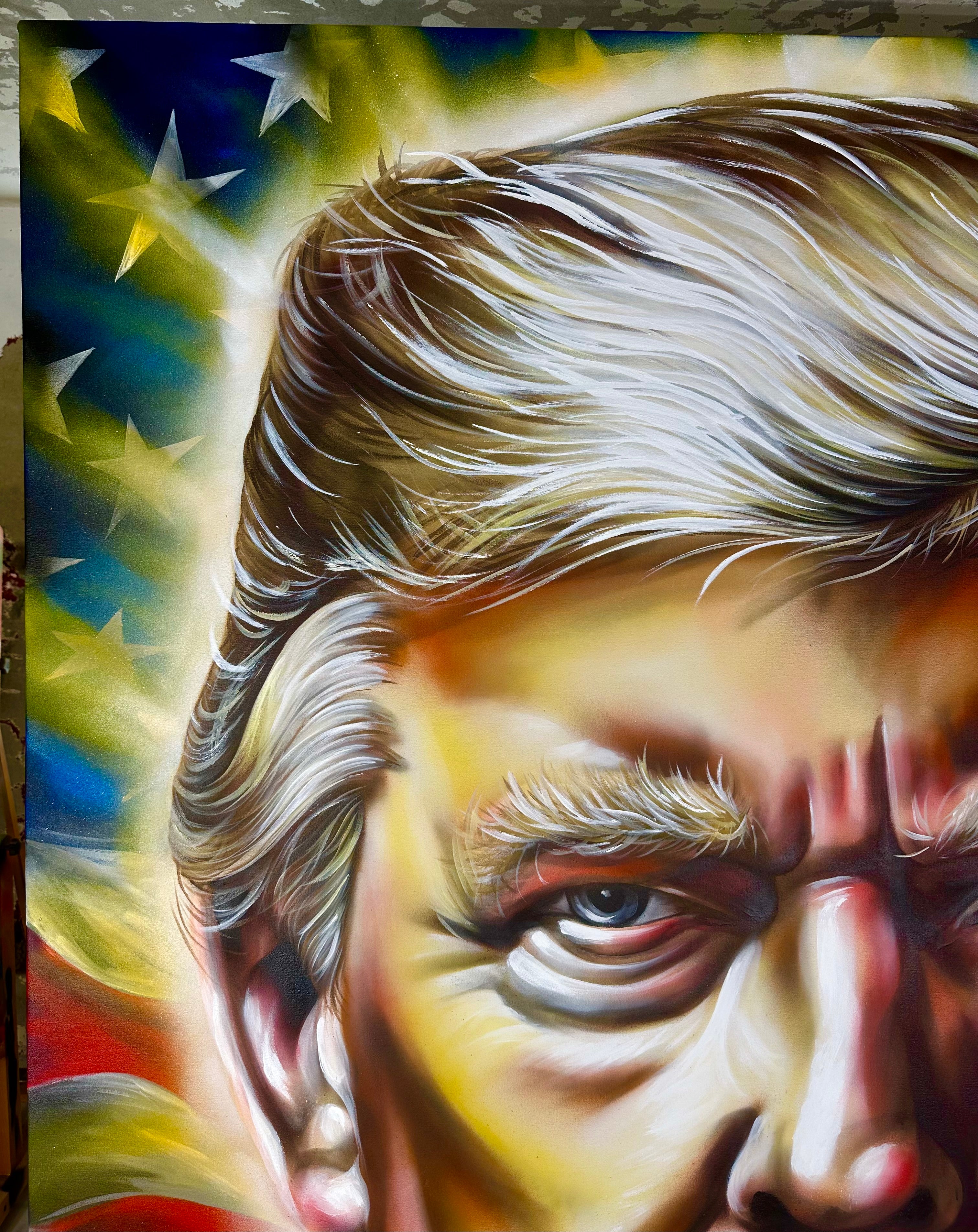 THE PRESIDENT OF THE WORLD (ORIGINAL PAINTING)