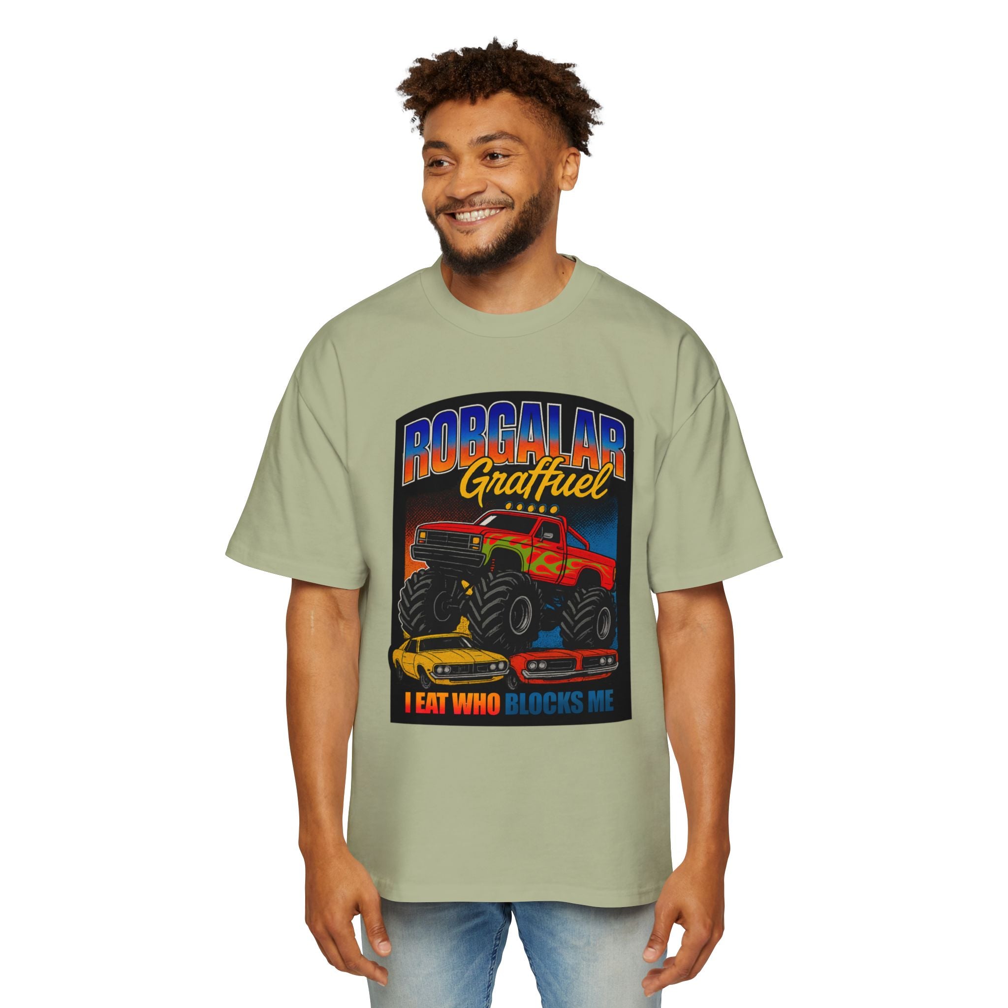 I EAT WHO BLOCKS ME Oversized Tee