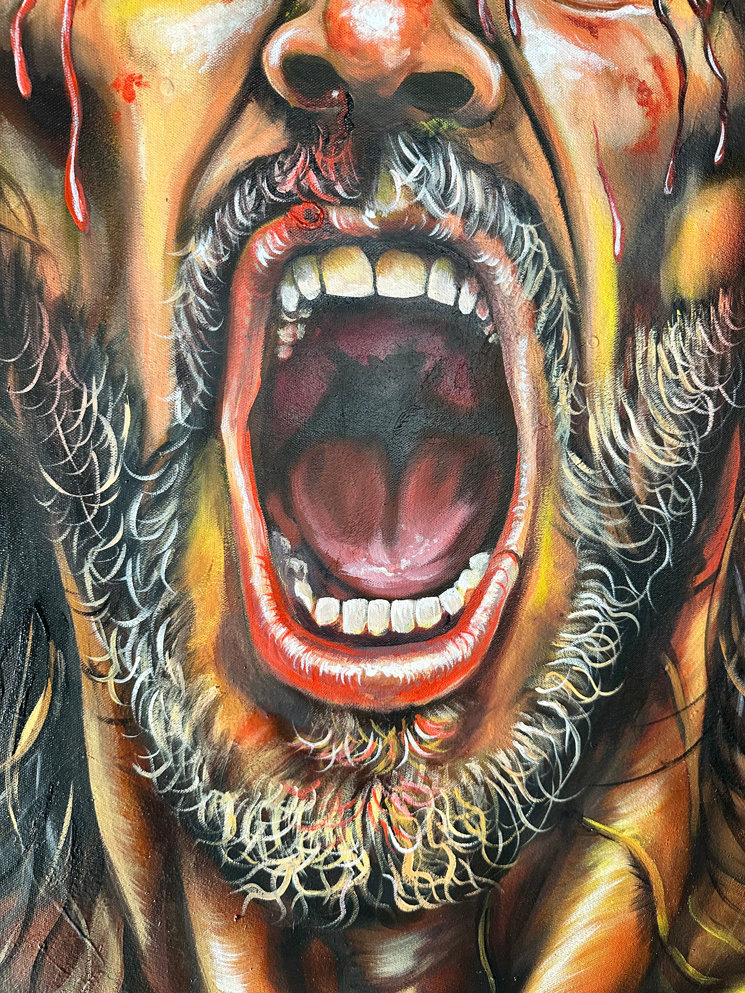 PADRE, ME DOLIÓ MÁS TU SILENCIO (ORIGINAL PAINTING)