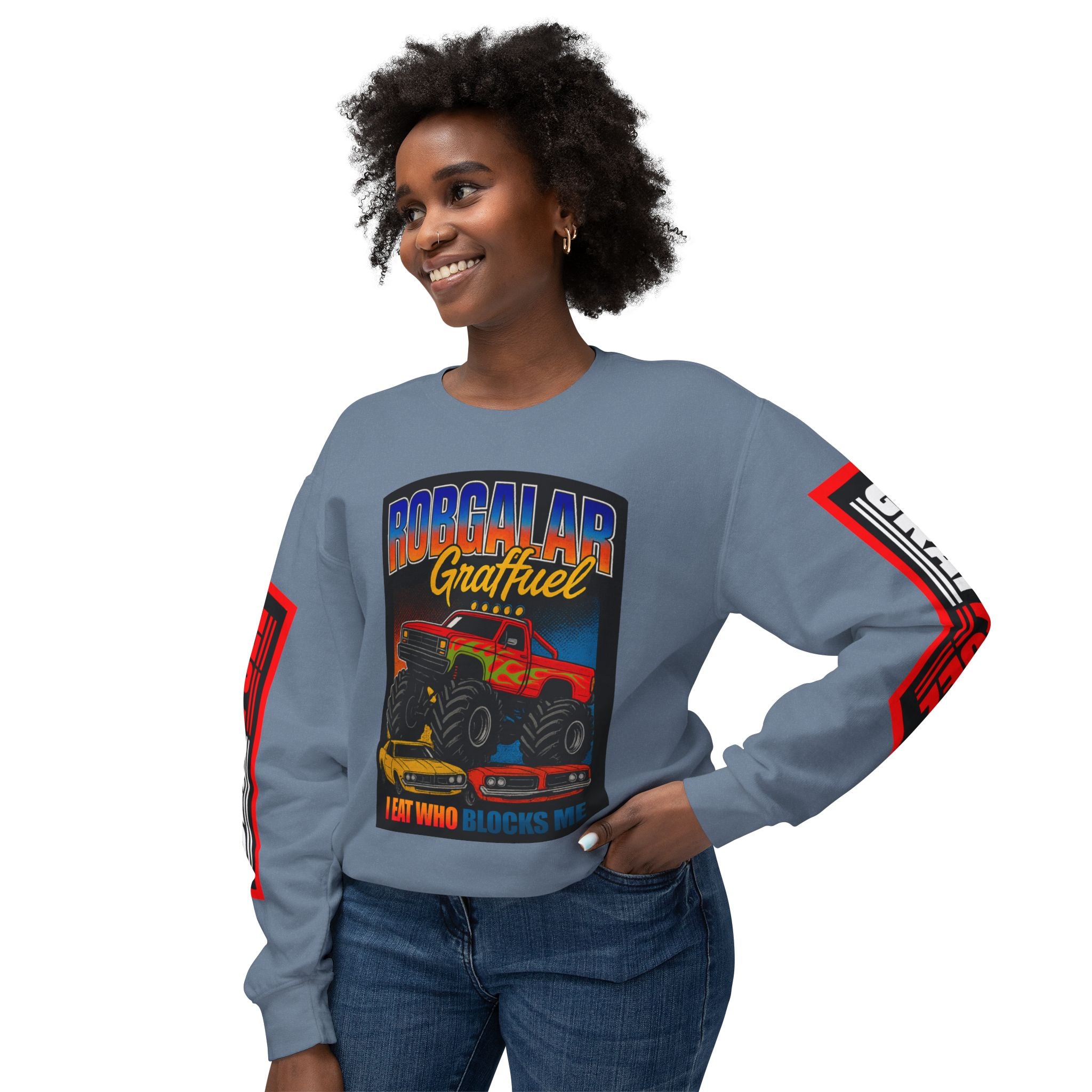 I EAT WHO BLOCKS ME Creneck Sweatshirt