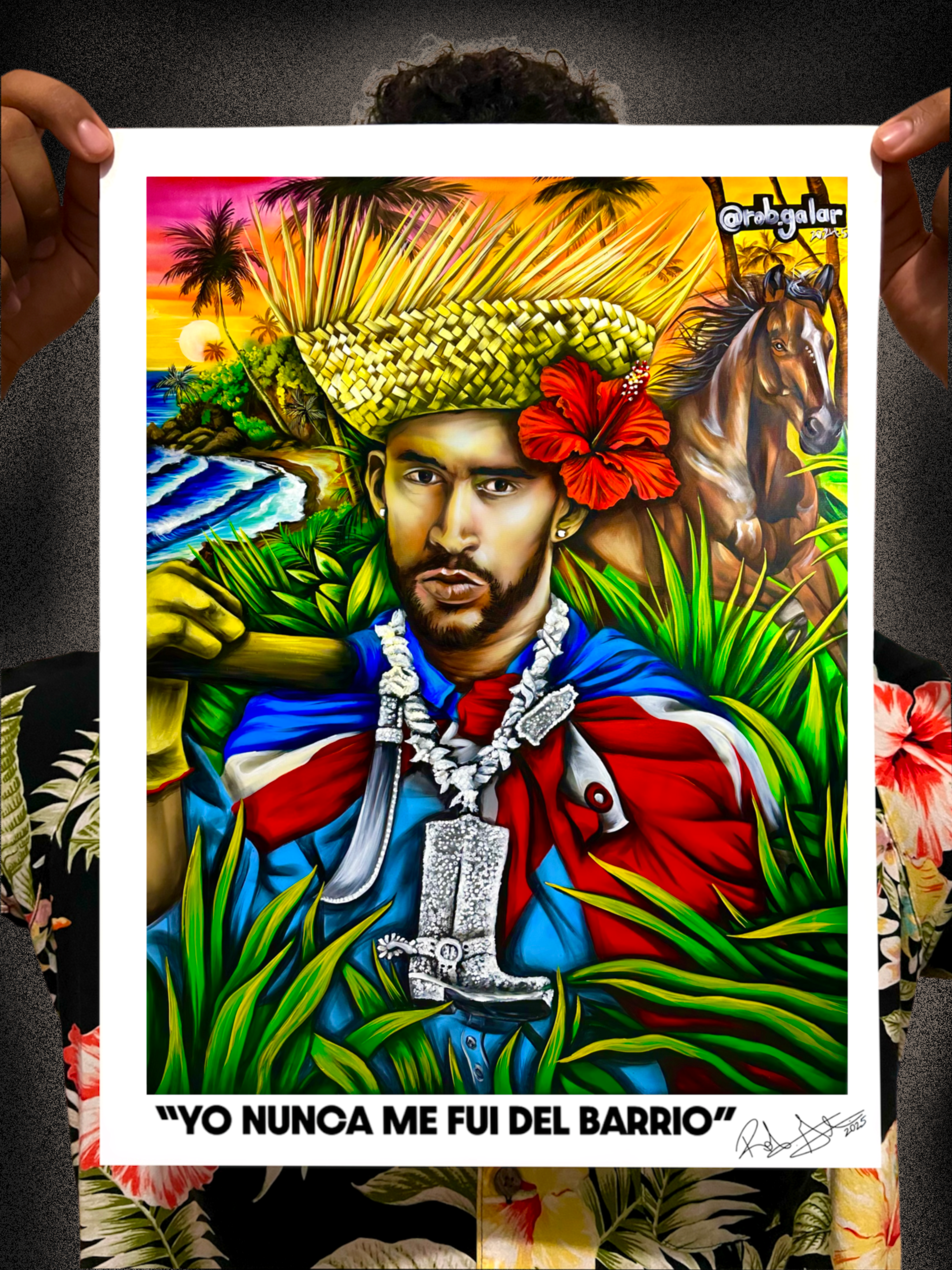 YO NUNCA ME FUI DEL BARRIO (ART PRINT)