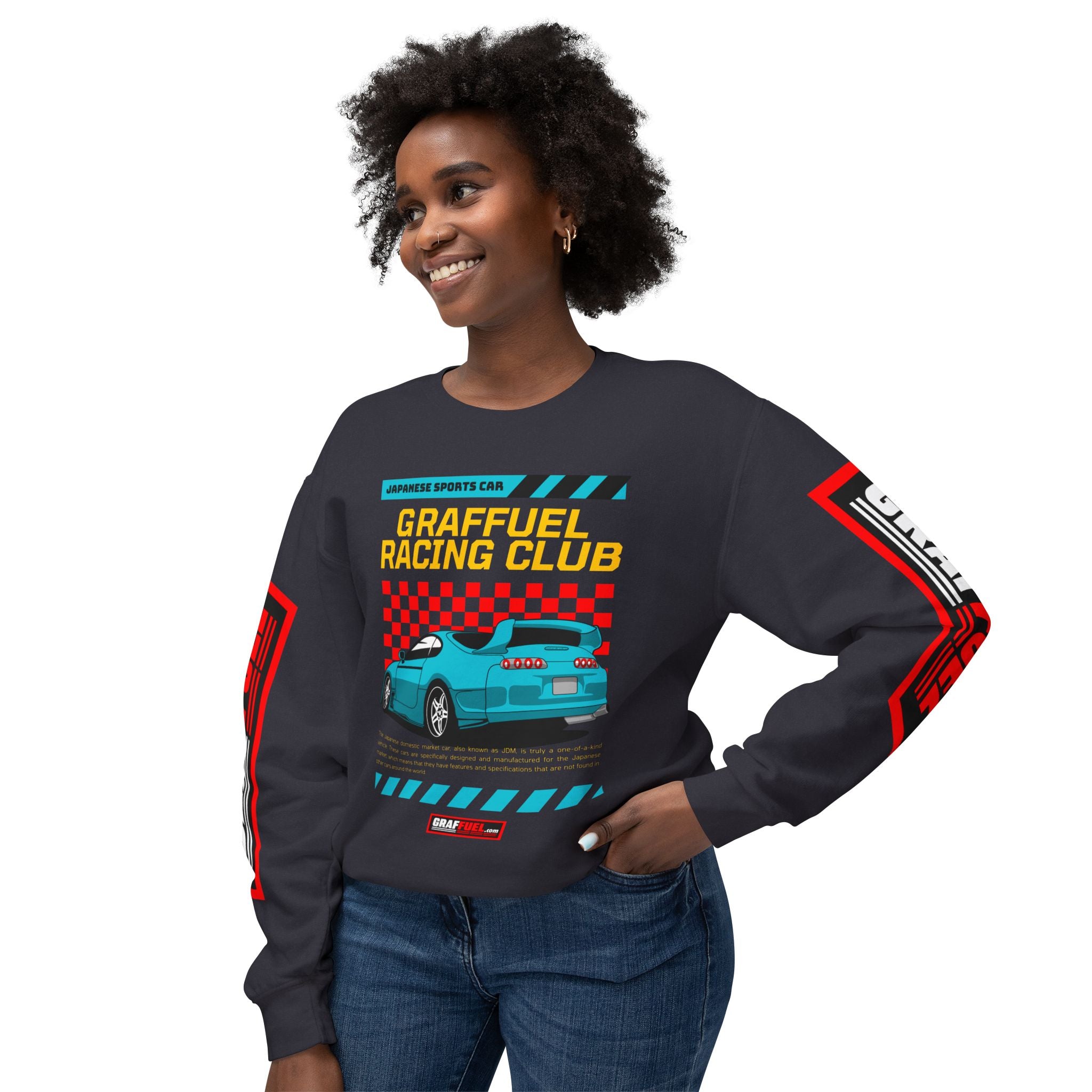 GRAFFUEL RACING CLUB Crewneck Sweatshirt (Black)