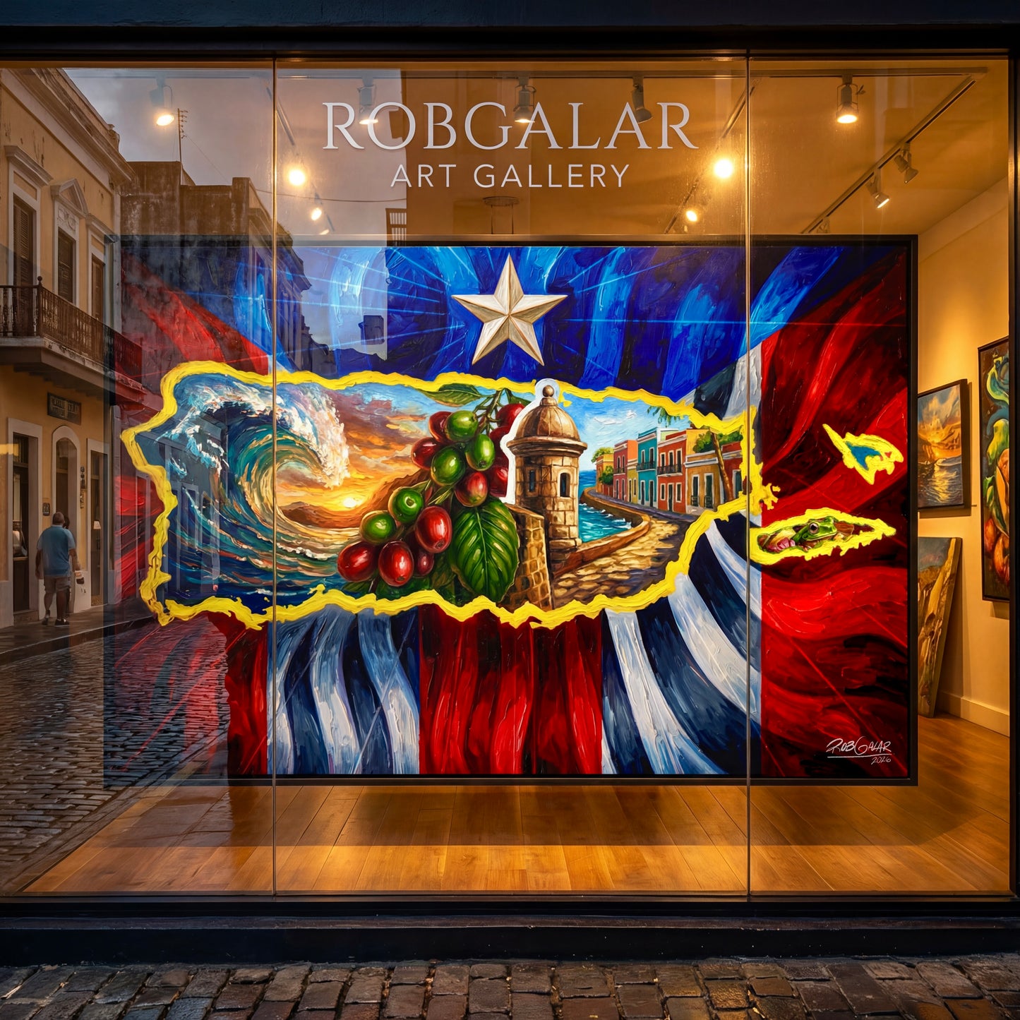 Completa tu orden en 3 pasos rápidos | Llévate la obra de arte de edición limitada - “SOY DE LA ISLA DEL ENCANTO” hecha por pintor puertorriqueño, en canvas de ALTA CALIDAD, enmarcada PREMIUM y entrega GRATIS a tu ciudad (ANTES QUE ACABE EL TIEMPO)