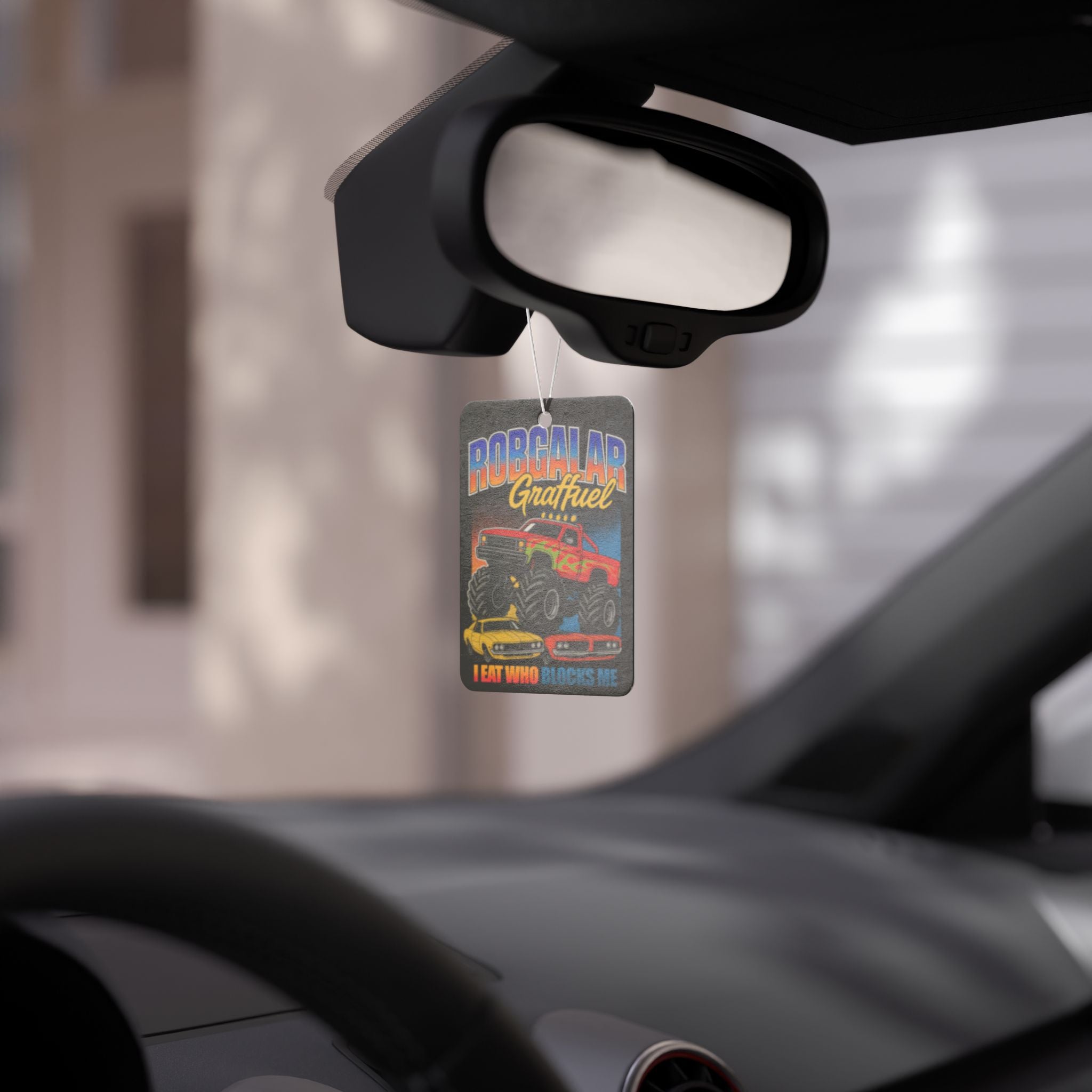 I EAT WHO BLOCKS ME Car Air Freshener
