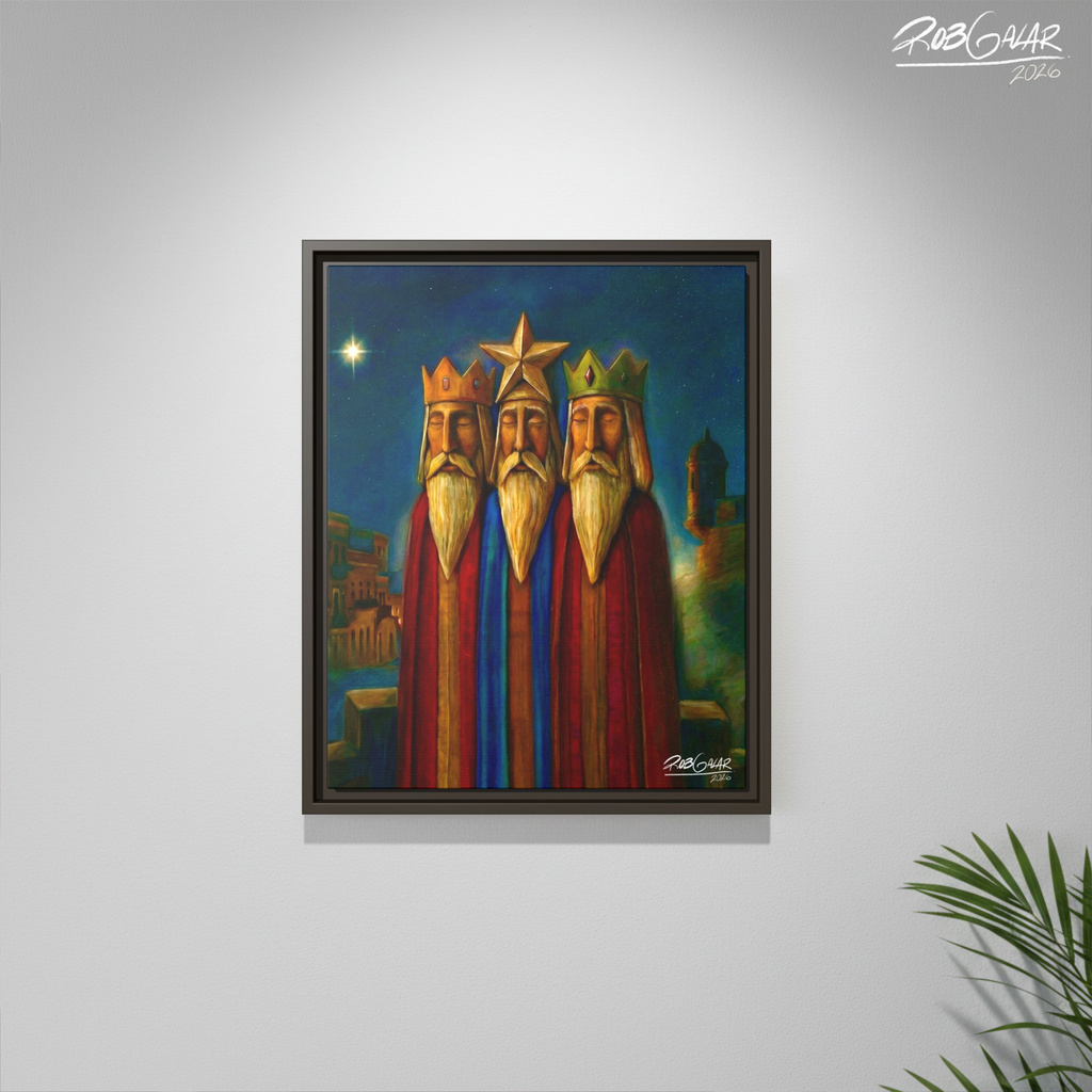 ¡REYES EN EL MORRO! - Completa tu orden en 3 PASOS / LLÉVATE una OBRA DE ARTE (Matte) en PRINT CANVAS, ENMARCADA, ÚNICA, con un ARTE MUY LIMITADO creado por un artista puertorriqueño.