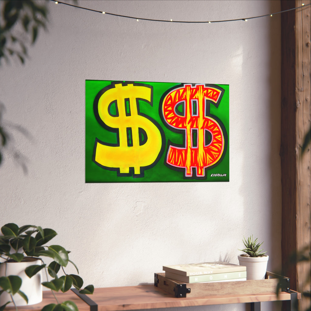 RICH VS POOR Art Print