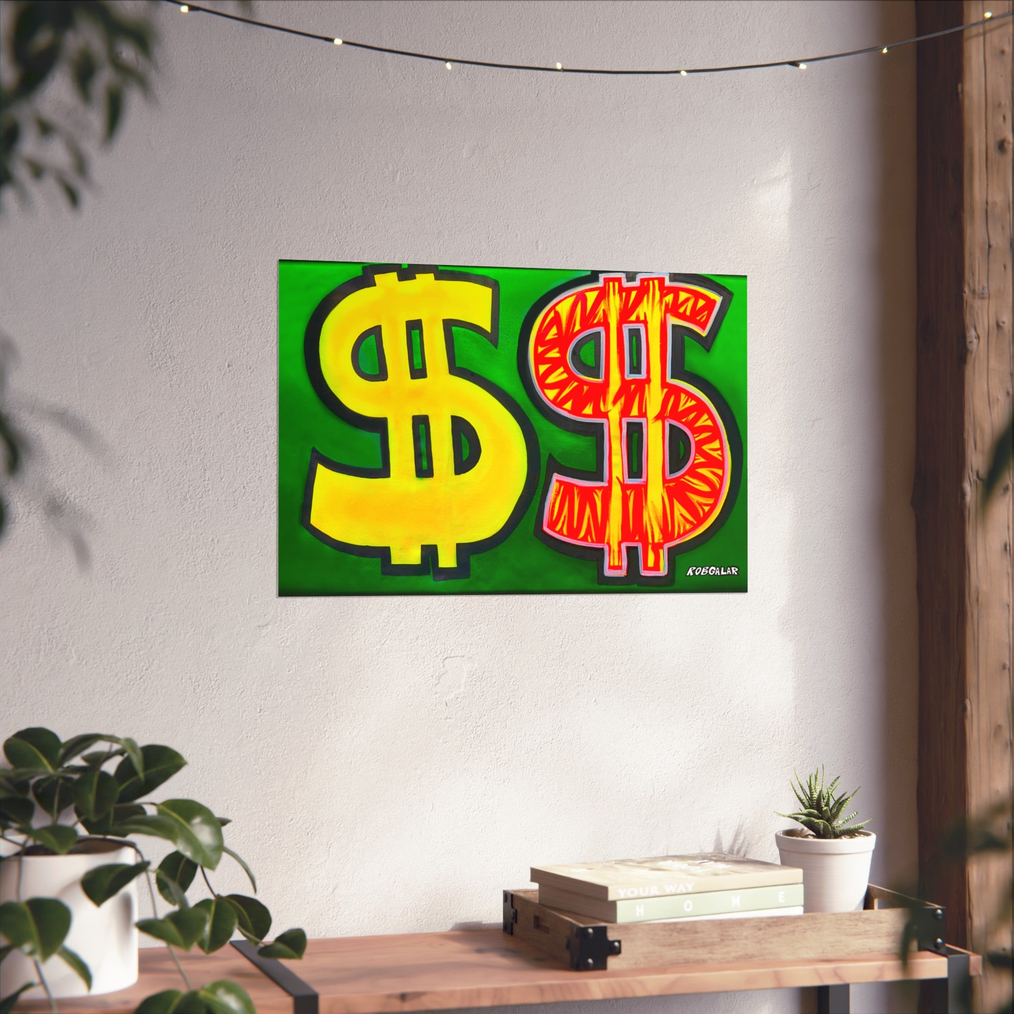RICH VS POOR Art Print