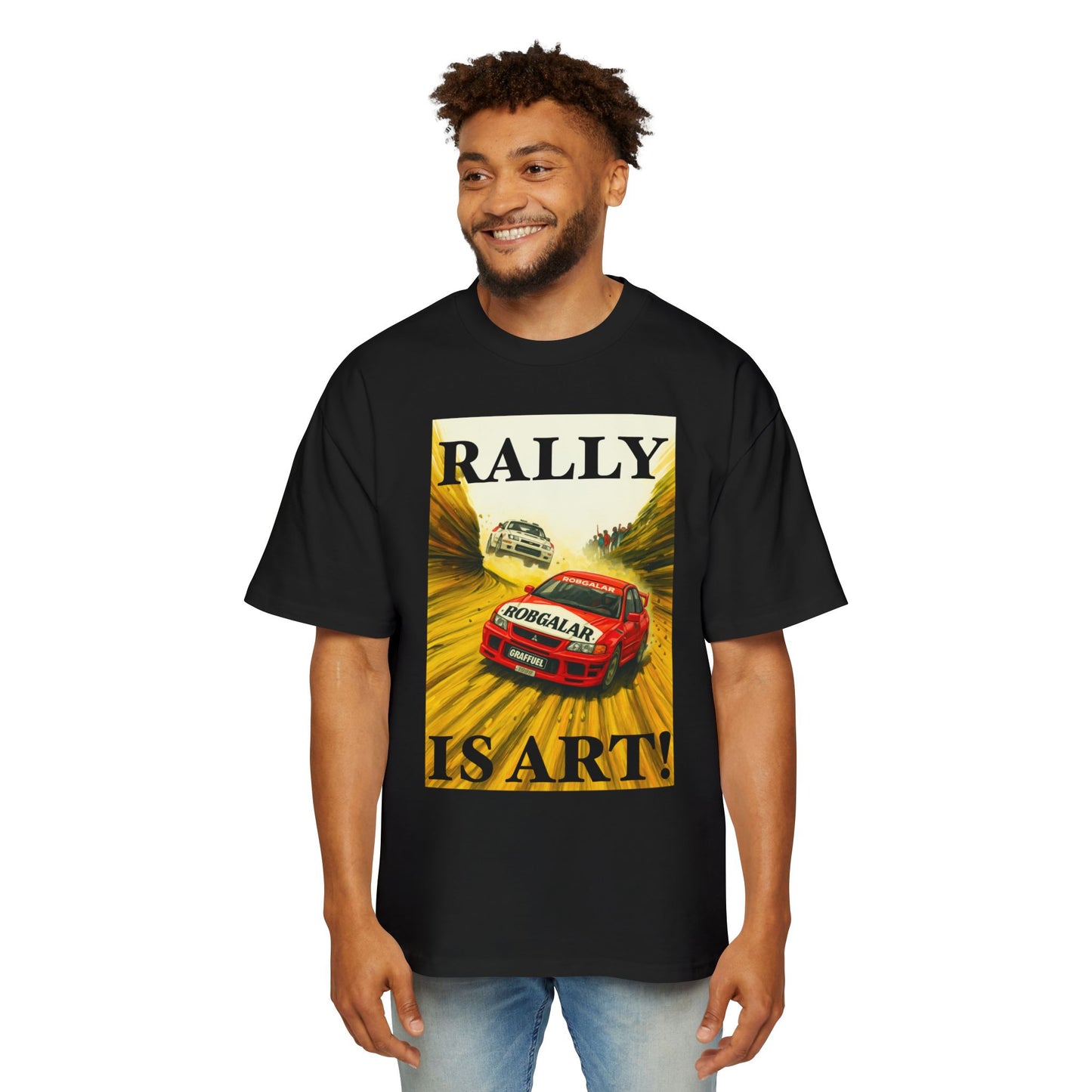 RALLY IS ART! Oversized Tee (Black)