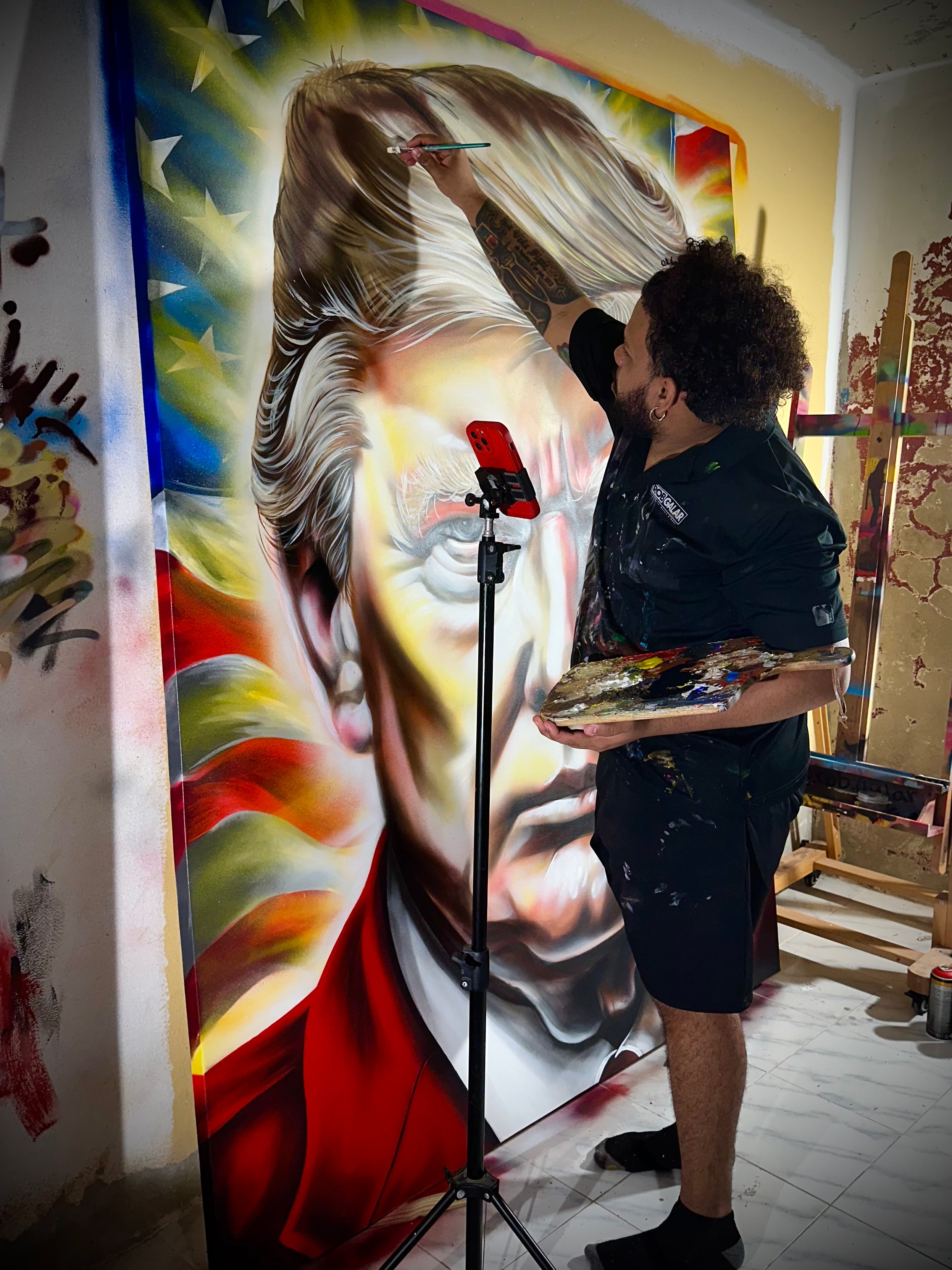 THE PRESIDENT OF THE WORLD (ORIGINAL PAINTING)
