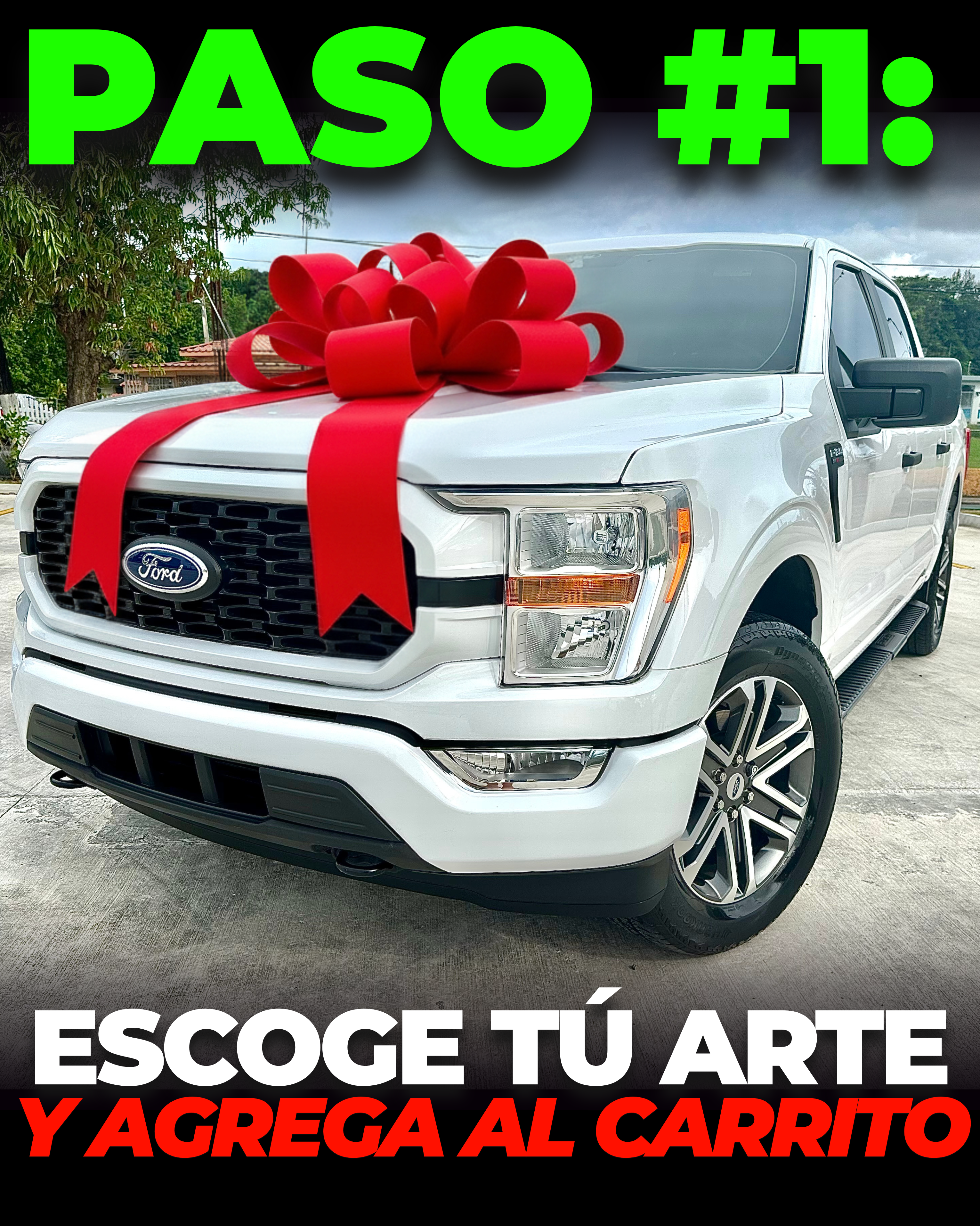 GIVEAWAY #1 / Completa tú orden en 3 Pasos - con la Compra de un ARTE DIGITAL, PARTICIPA al INSTANTE por GANAR: 🏆 1er Premio - Ford F150 (ó $10,000 dolares), 🥈2do - $1,000 y 🥉3er Premio: $500 dólares