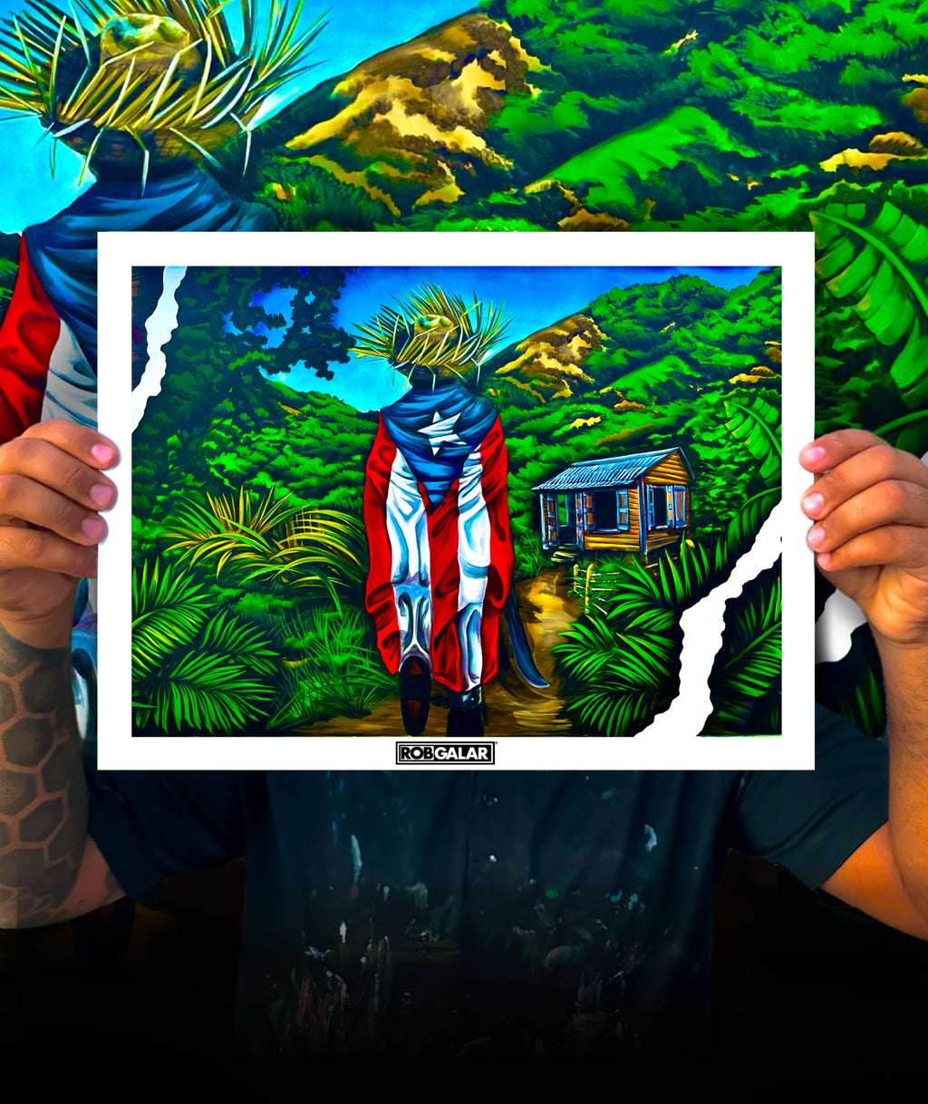 “Jíbarito en la Casita del Campo” Art Print