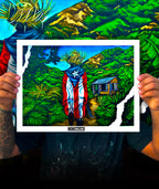 “Jíbarito en la Casita del Campo” Art Print