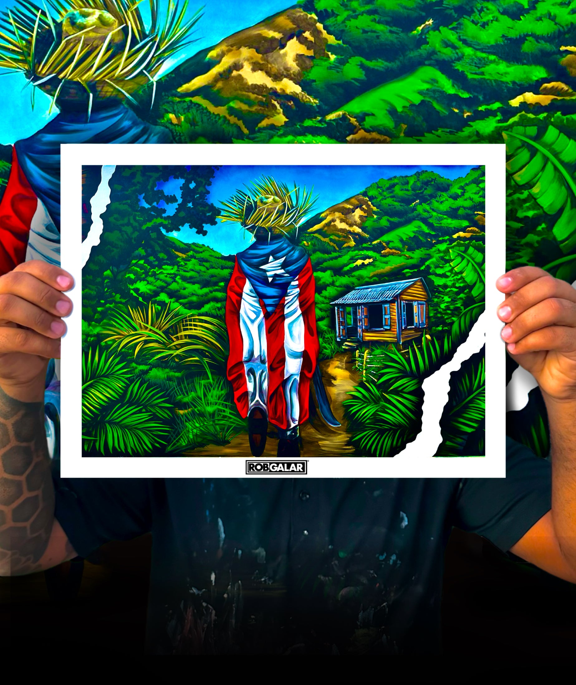 “Jíbarito en la Casita del Campo” (ART PRINT)