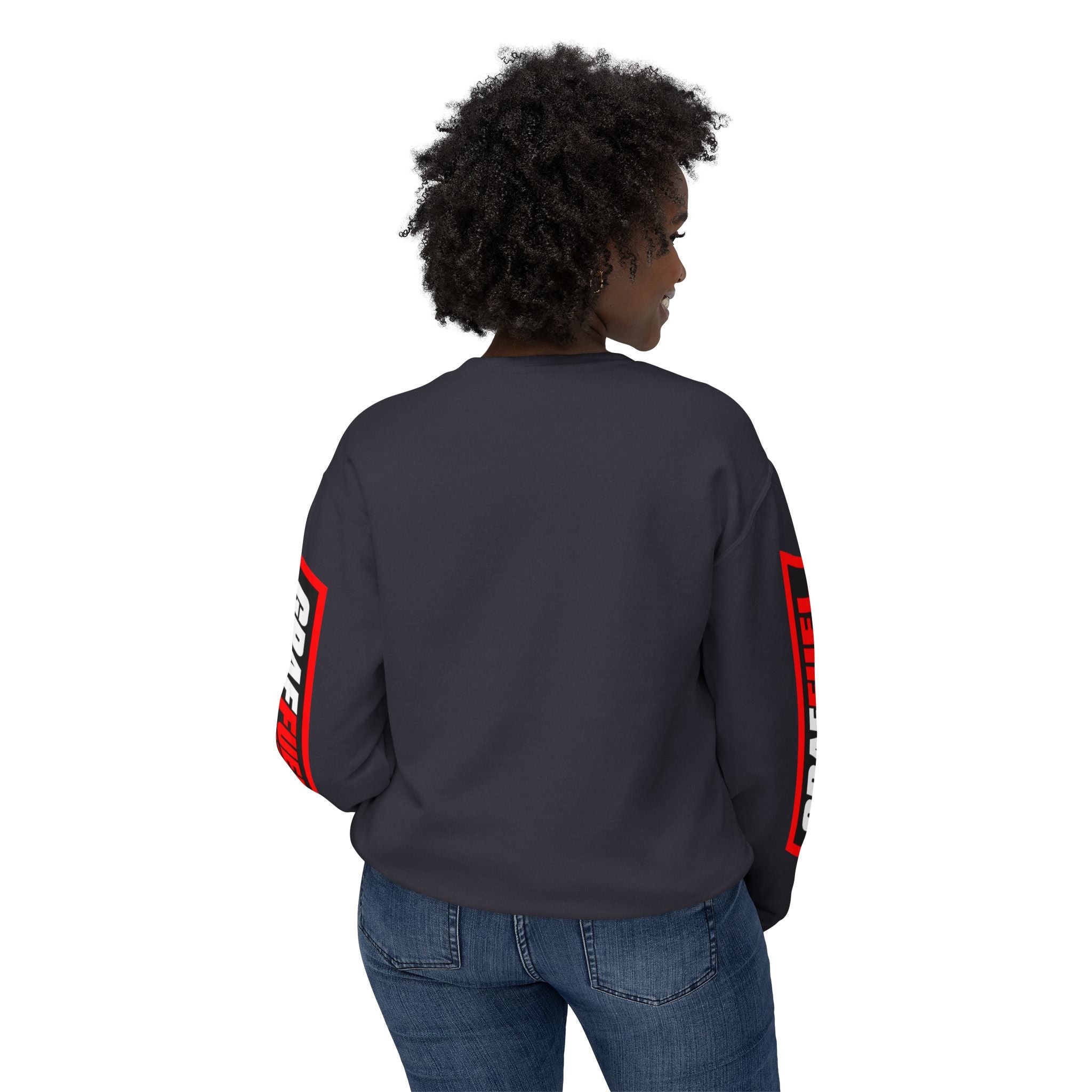 NEVER STOP! Crewneck Sweatshirt (Black)