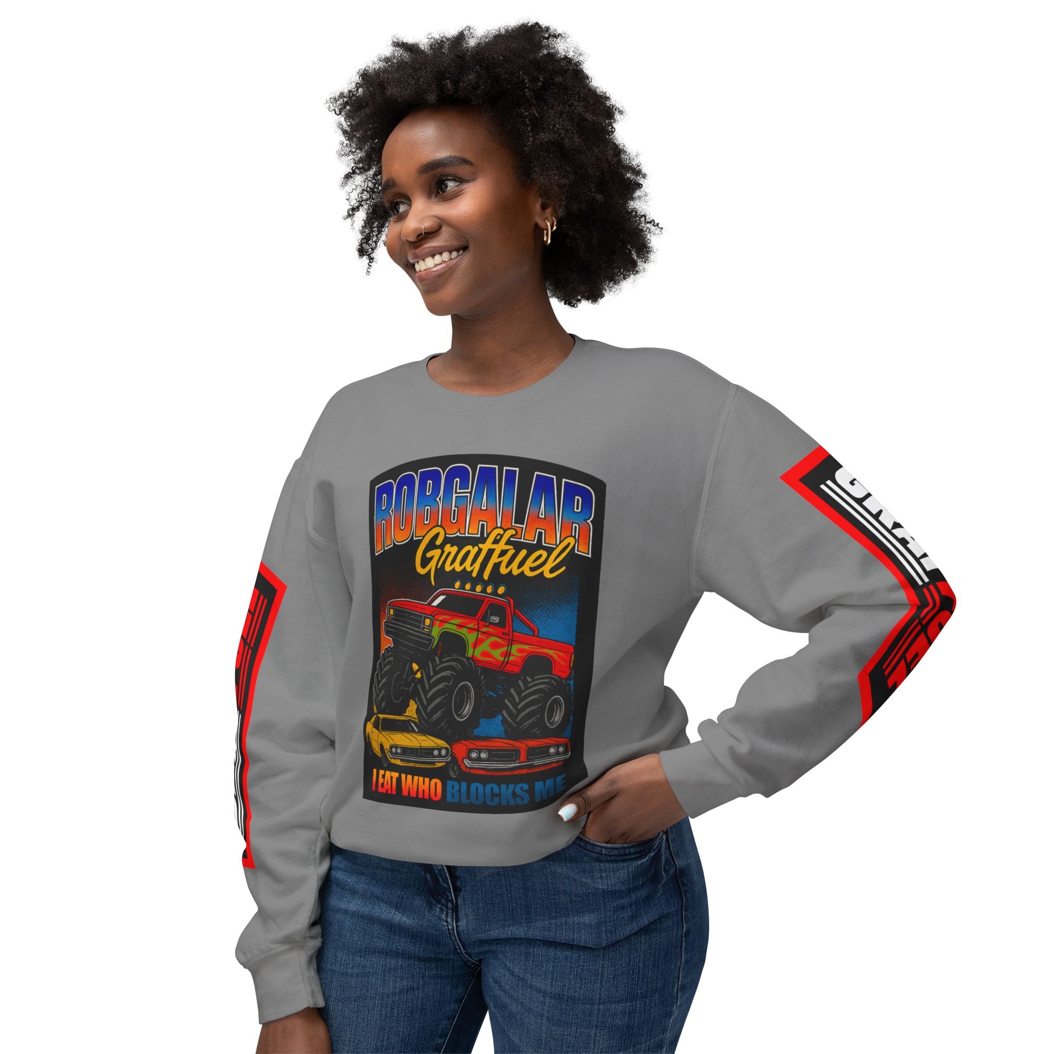 I EAT WHO BLOCKS ME Creneck Sweatshirt