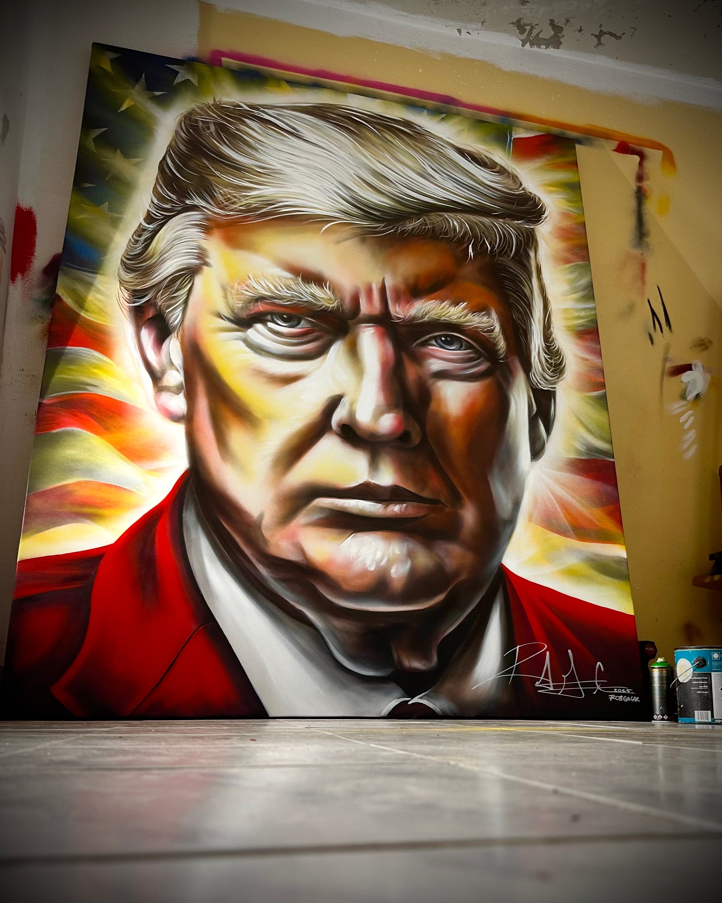 THE PRESIDENT OF THE WORLD (ORIGINAL PAINTING)