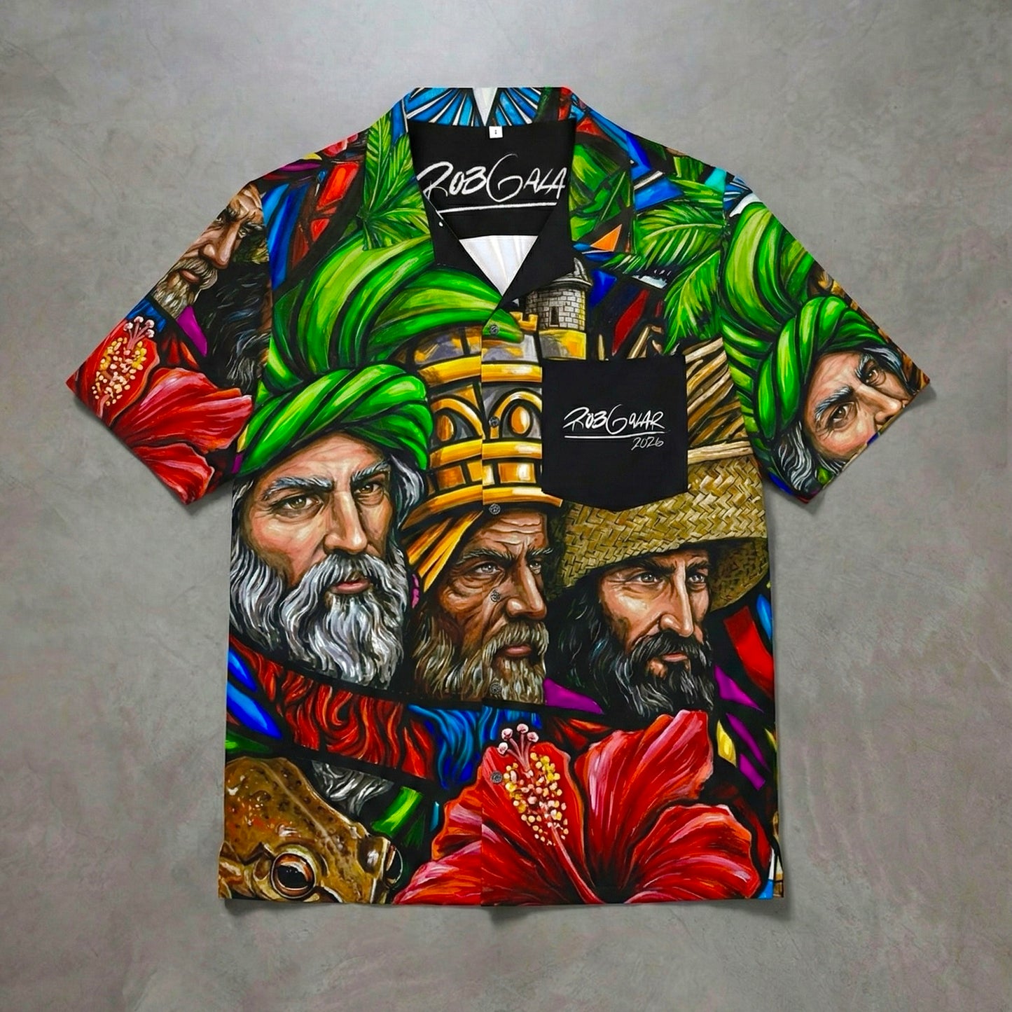 ¡TRES REYES DE ENERO! - Completa tu orden en 3 PASOS / LLÉVATE una Camisa de Botones en UNA SOLA PIEZA, ÚNICA, con un ARTE LIMITADO creado por el artista puertorriqueño LISTA Y PERFECTA para vestir ó REGALAR esta NAVIDAD!