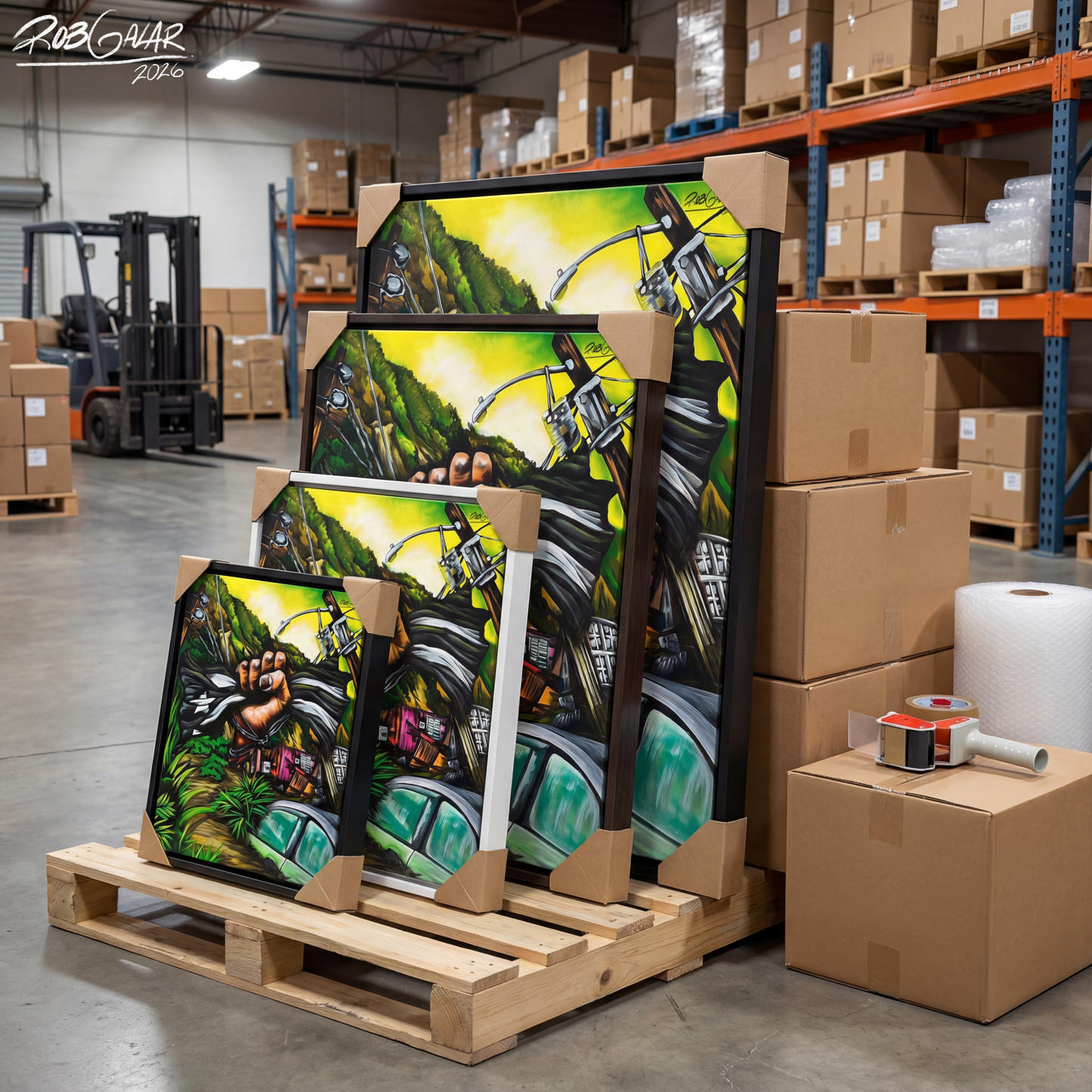 HURACÁN MARÍA - Completa tu orden en 3 PASOS / Compra una OBRA DE ARTE EXCLUSIVA con impresión en CANVAS de ALTA CALIDAD, ENMARCADO PREMIUM y envío GRATUITO. Arte limitada, creada por artista puertorriqueño. ¡LISTA PARA TU ELECCIÓN!