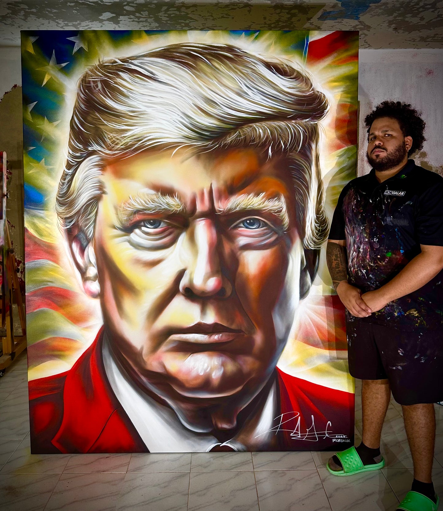 THE PRESIDENT OF THE WORLD (Original Painting)