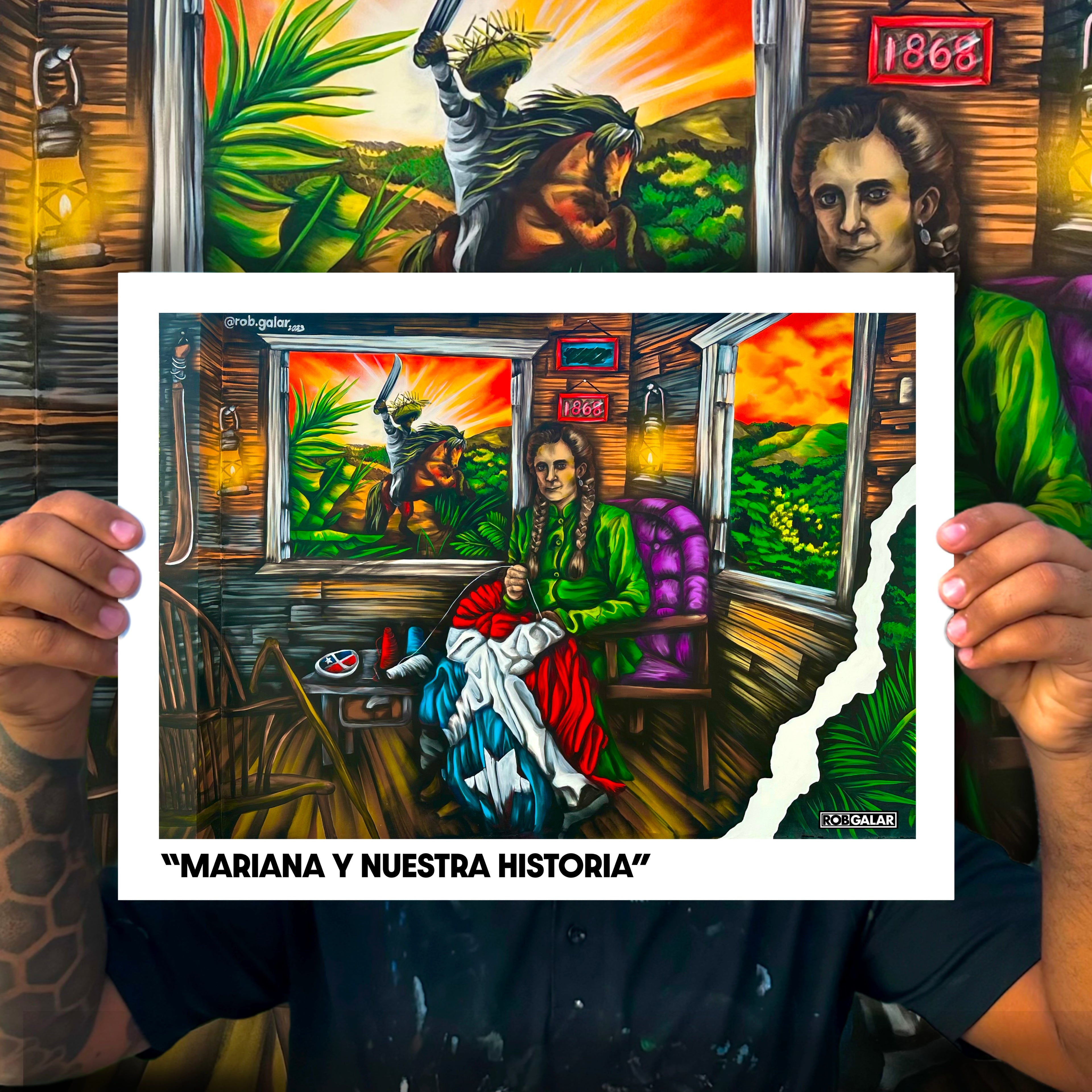 “MARIANA Y NUESTRA HISTORIA” Art Print