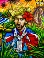 YO NUNCA ME FUI DEL BARRIO - (ORIGINAL PAINTING ART)