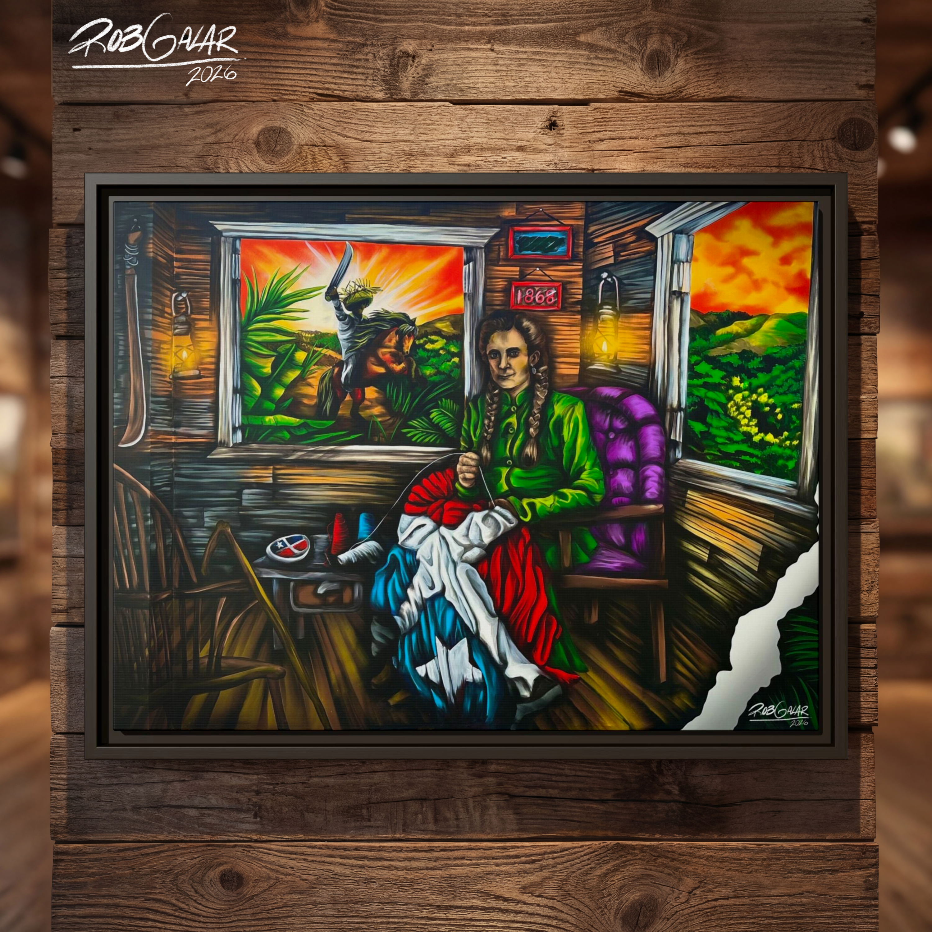 MARIANA Y NUESTRA HISTORIA - Completa tu orden en 3 PASOS / LLÉVATE una OBRA DE ARTE (Matte) en PRINT CANVAS, ENMARCADA. ARTE MUY LIMITADO creado por artista puertorriqueño. ¡LISTA Y PERFECTA para coleccionar!