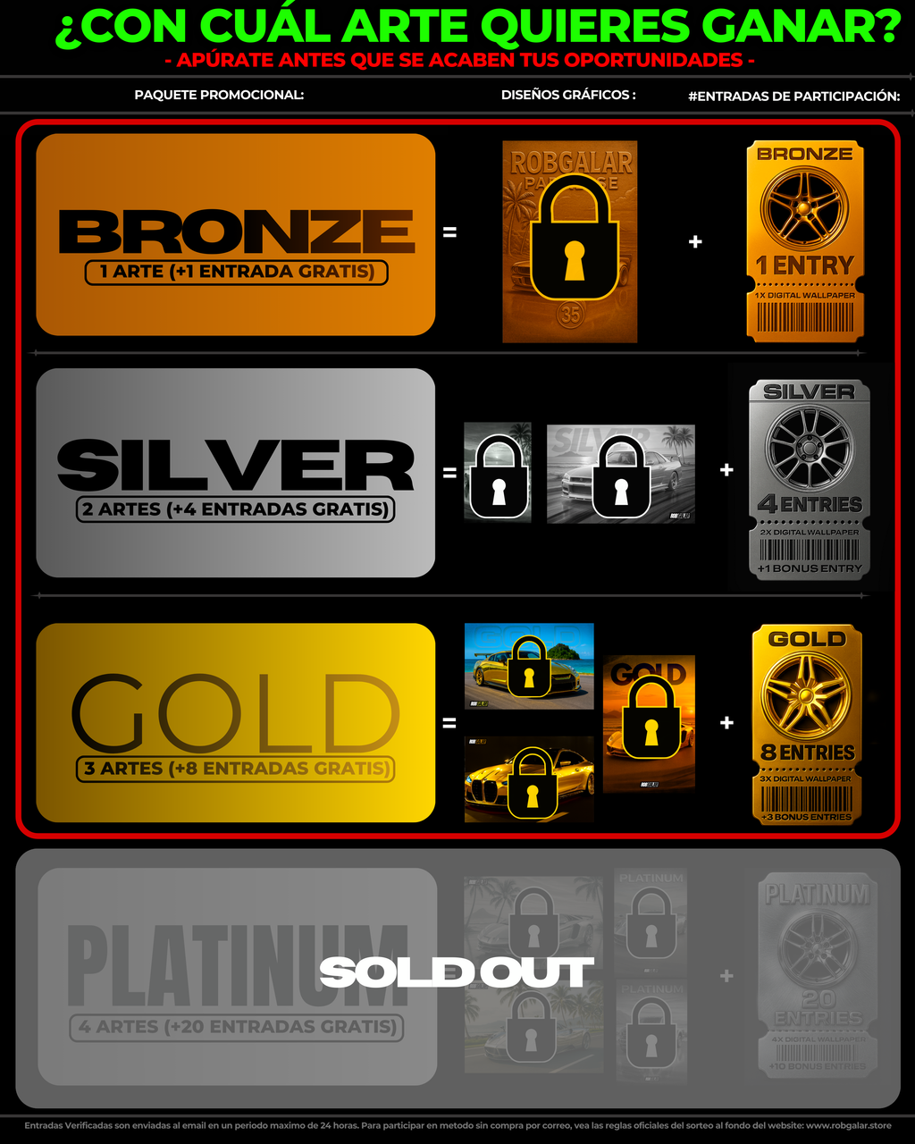 GIVEAWAY #1 / Completa tú orden en 3 Pasos - con la Compra de un ARTE DIGITAL, PARTICIPA al INSTANTE por GANAR: 🏆 1er Premio - Ford F150 (ó $10,000 dolares), 🥈2do - $1,000 y 🥉3er Premio: $500 dólares