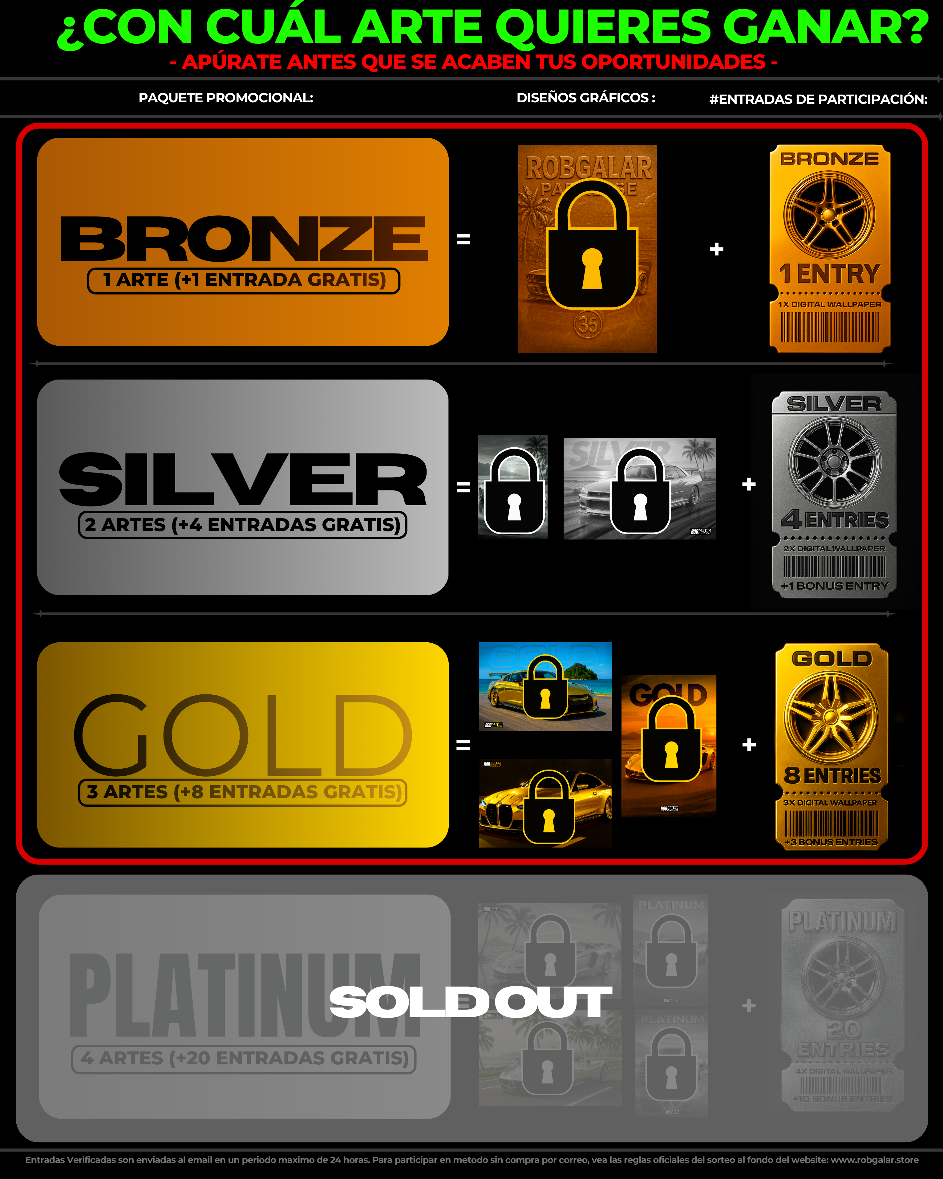 GIVEAWAY #1 / Completa tú orden en 3 Pasos - con la Compra de un ARTE DIGITAL, PARTICIPA al INSTANTE por GANAR: 🏆 1er Premio - Ford F150 (ó $10,000 dolares), 🥈2do - $1,000 y 🥉3er Premio: $500 dólares