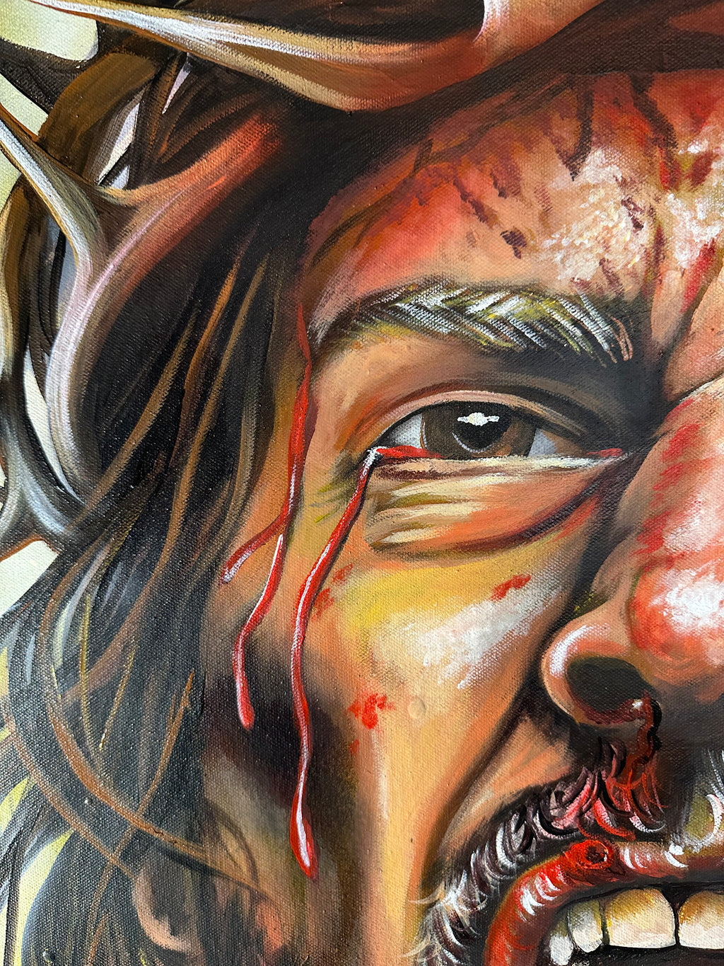 PADRE, ME DOLIÓ MÁS TU SILENCIO (ORIGINAL PAINTING)