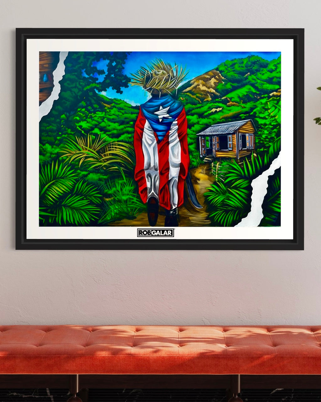 “Jíbarito en la Casita del Campo” Art Print