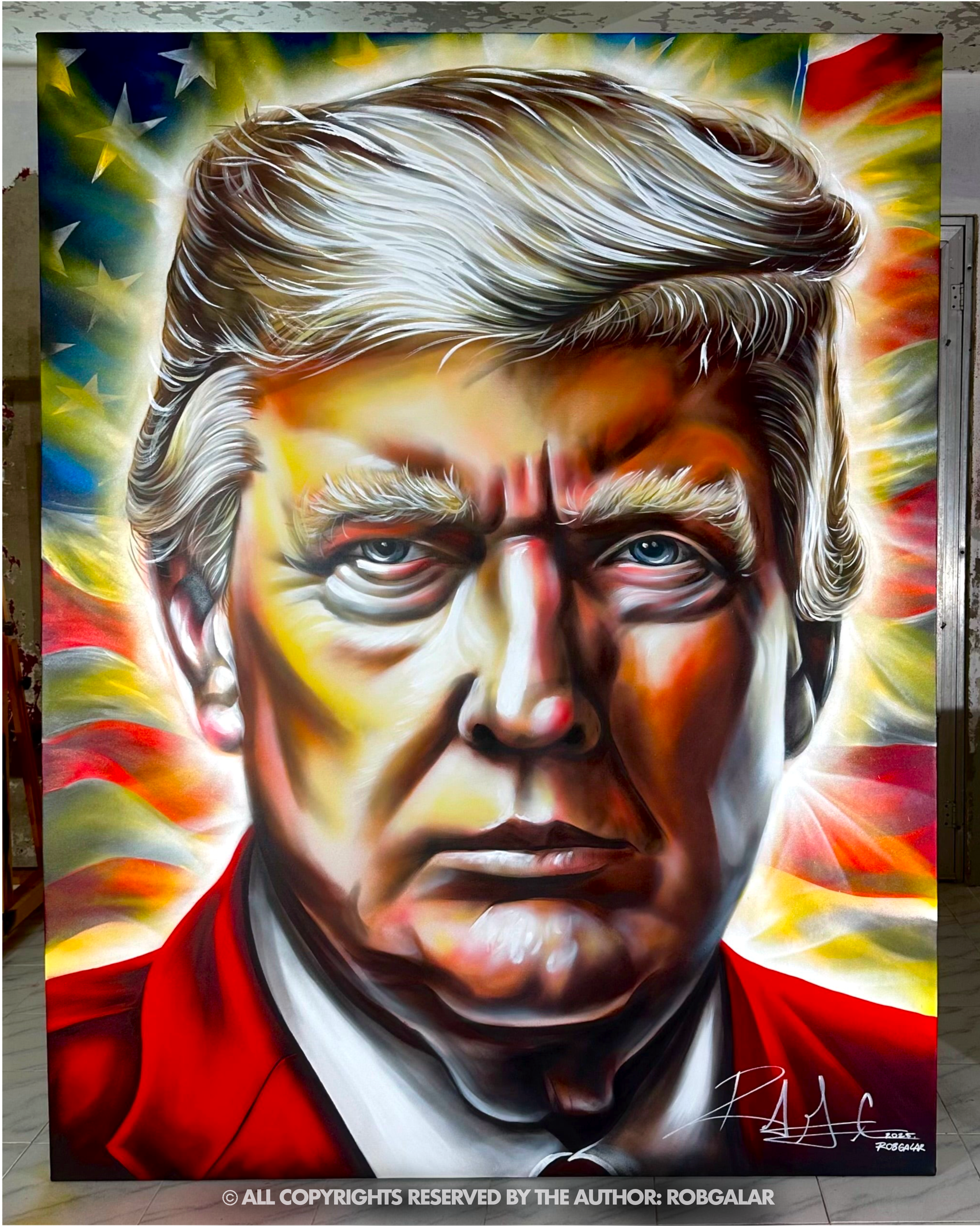 THE PRESIDENT OF THE WORLD (ORIGINAL PAINTING)