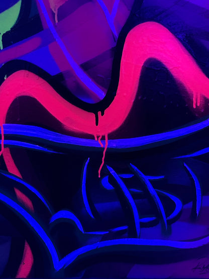 THE PINK TIME IS MONEY (Original Painting)