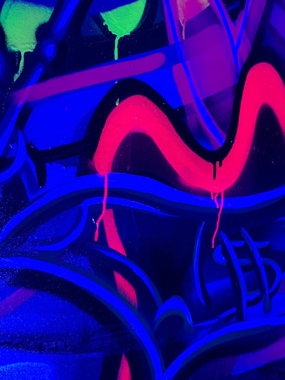 THE PINK TIME IS MONEY (Original Painting)