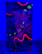 THE PINK TIME IS MONEY (ORIGINAL PAINTING)