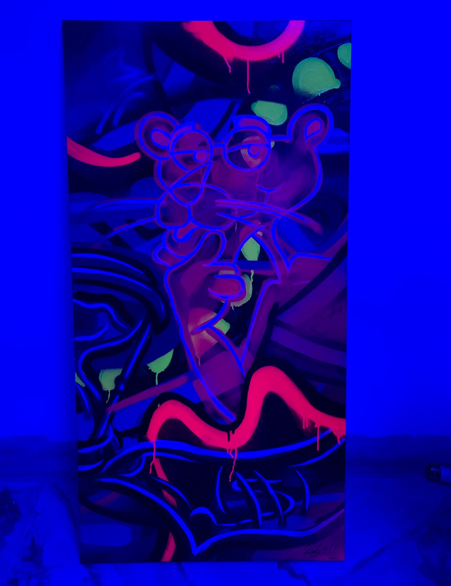 THE PINK TIME IS MONEY (Original Painting)